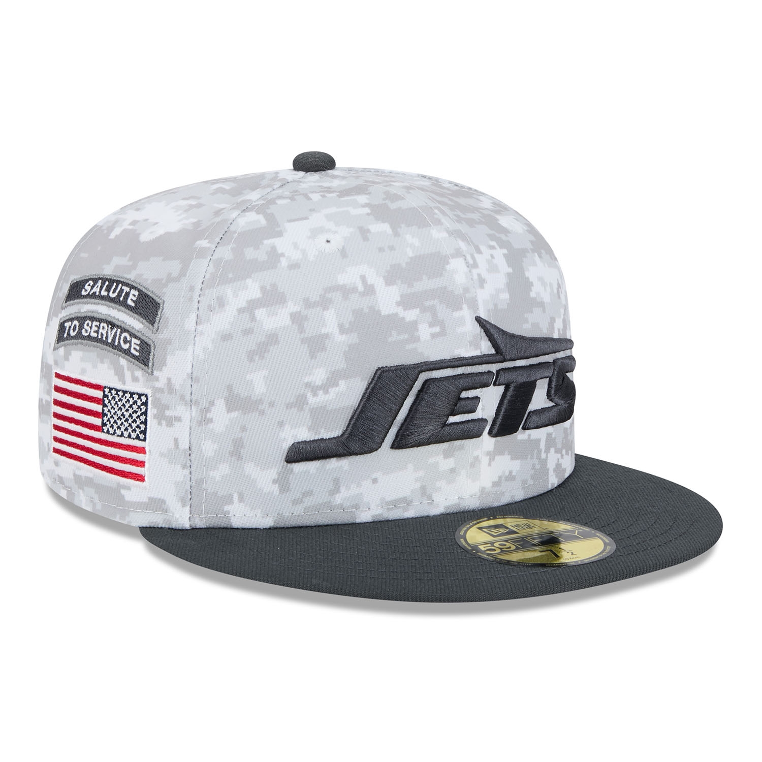 New York Jets 2024 NFL Salute to Service New Era 59FIFTY Fitted Cap