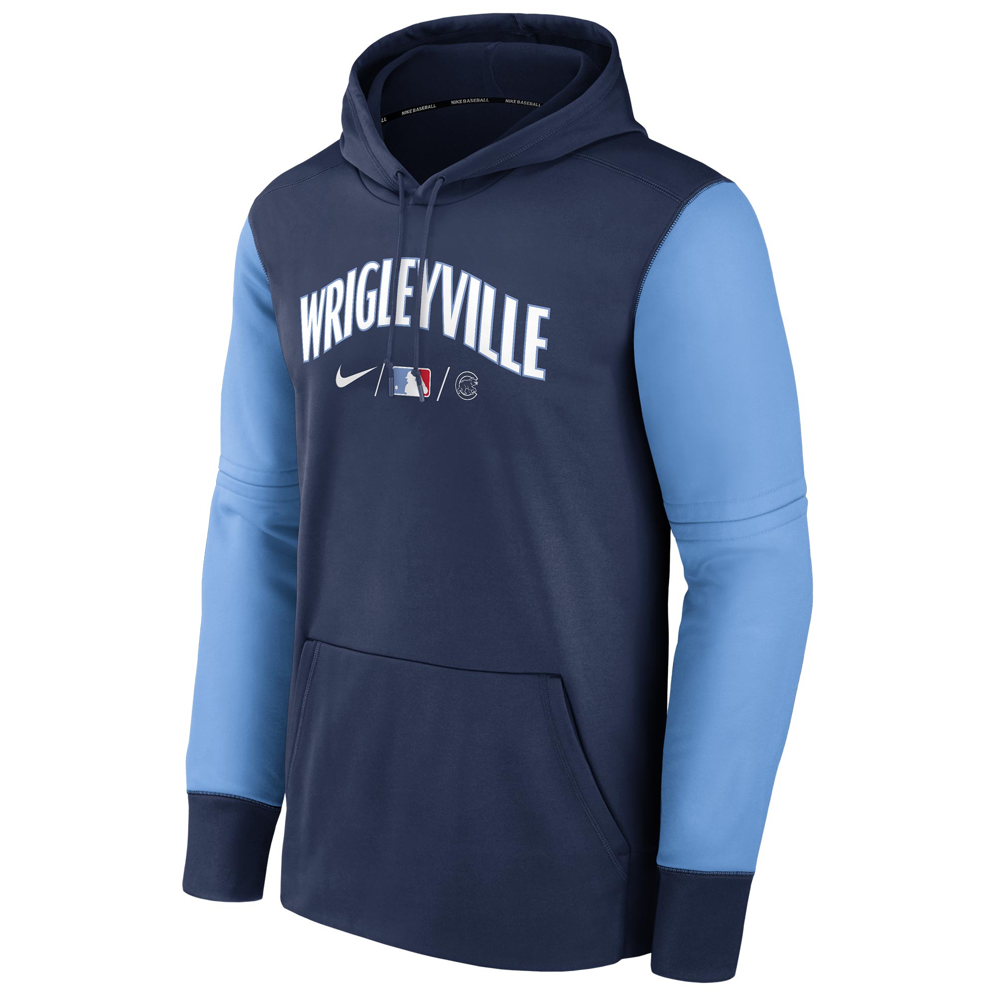 Chicago Cubs Wrigleyville 2022 MLB Authentic City Connect Nike Therma-FIT Hoodie