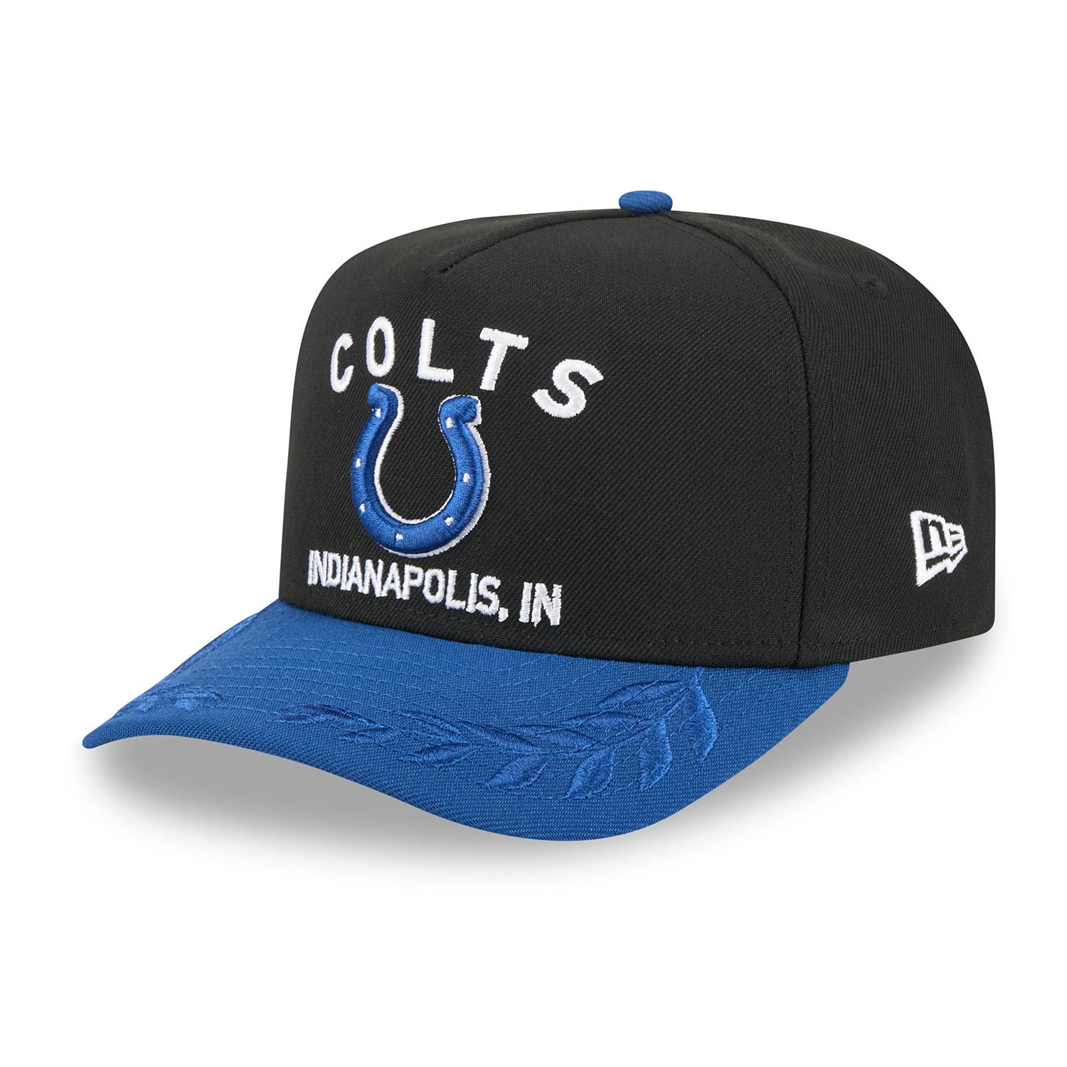 Indianapolis Colts 2025 NFL Draft New Era 9FIFTY A-Frame Snapback Cap Schwarz