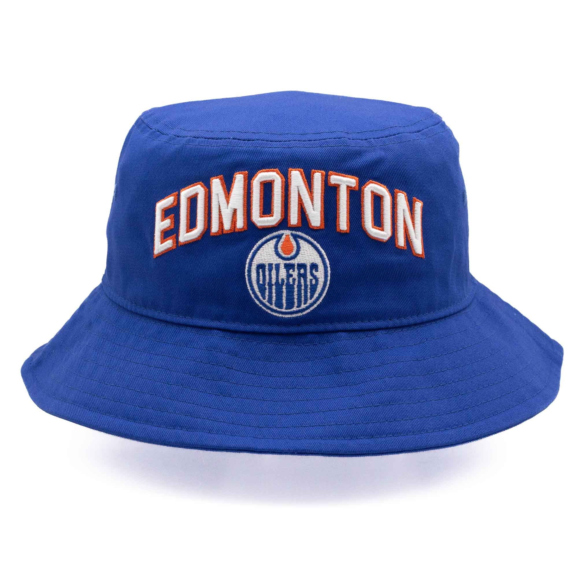 Edmonton Oilers Starter Slapshot NHL Bucket Hat Blau
