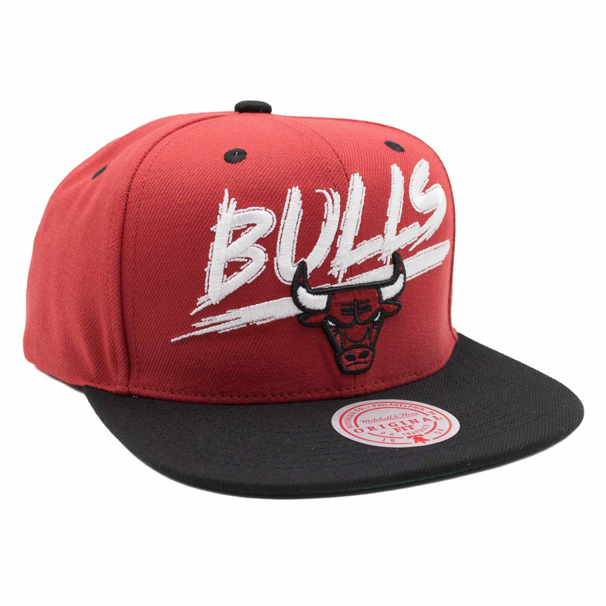 Chicago Bulls Transcript Mitchell & Ness Snapback NBA Cap