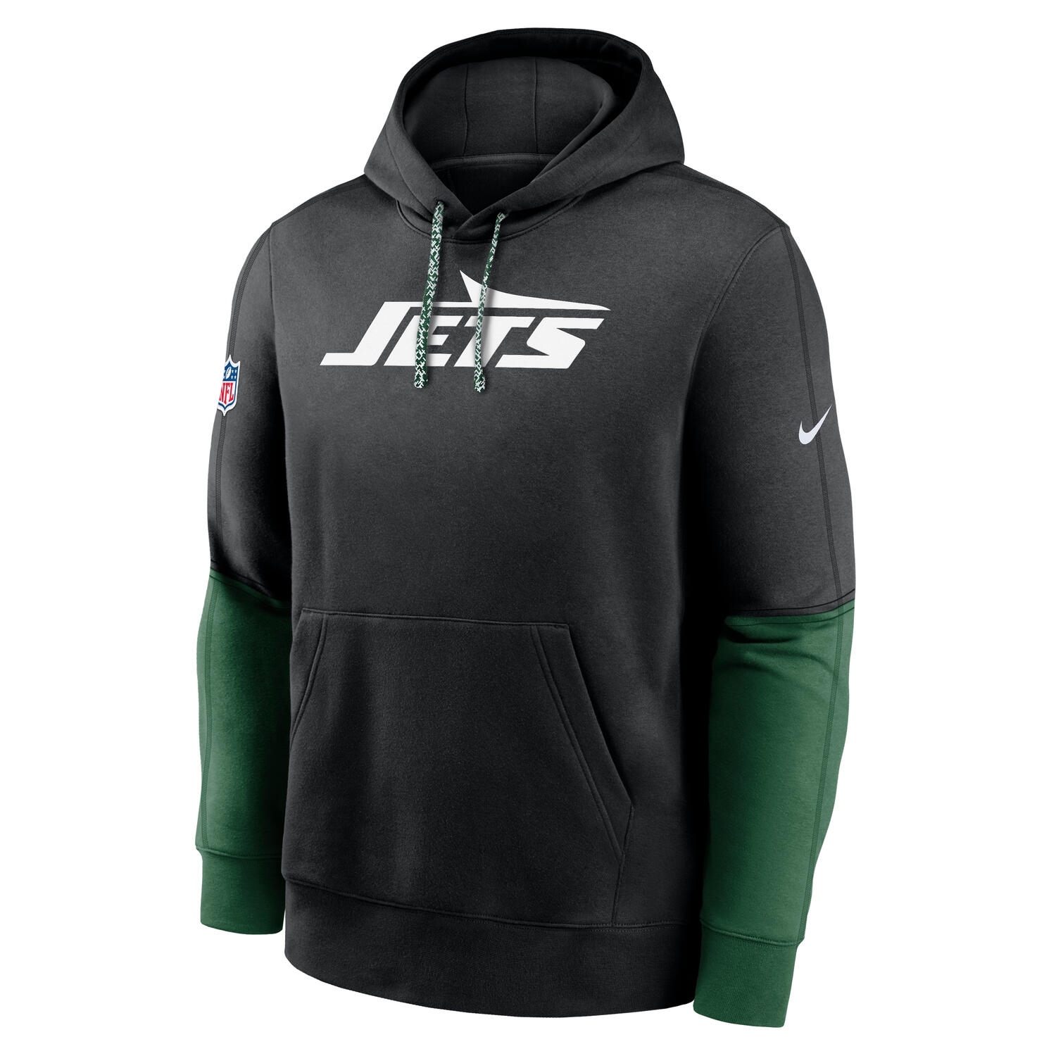 New York Jets 2024 NFL Sideline Nike Club Hoodie Schwarz