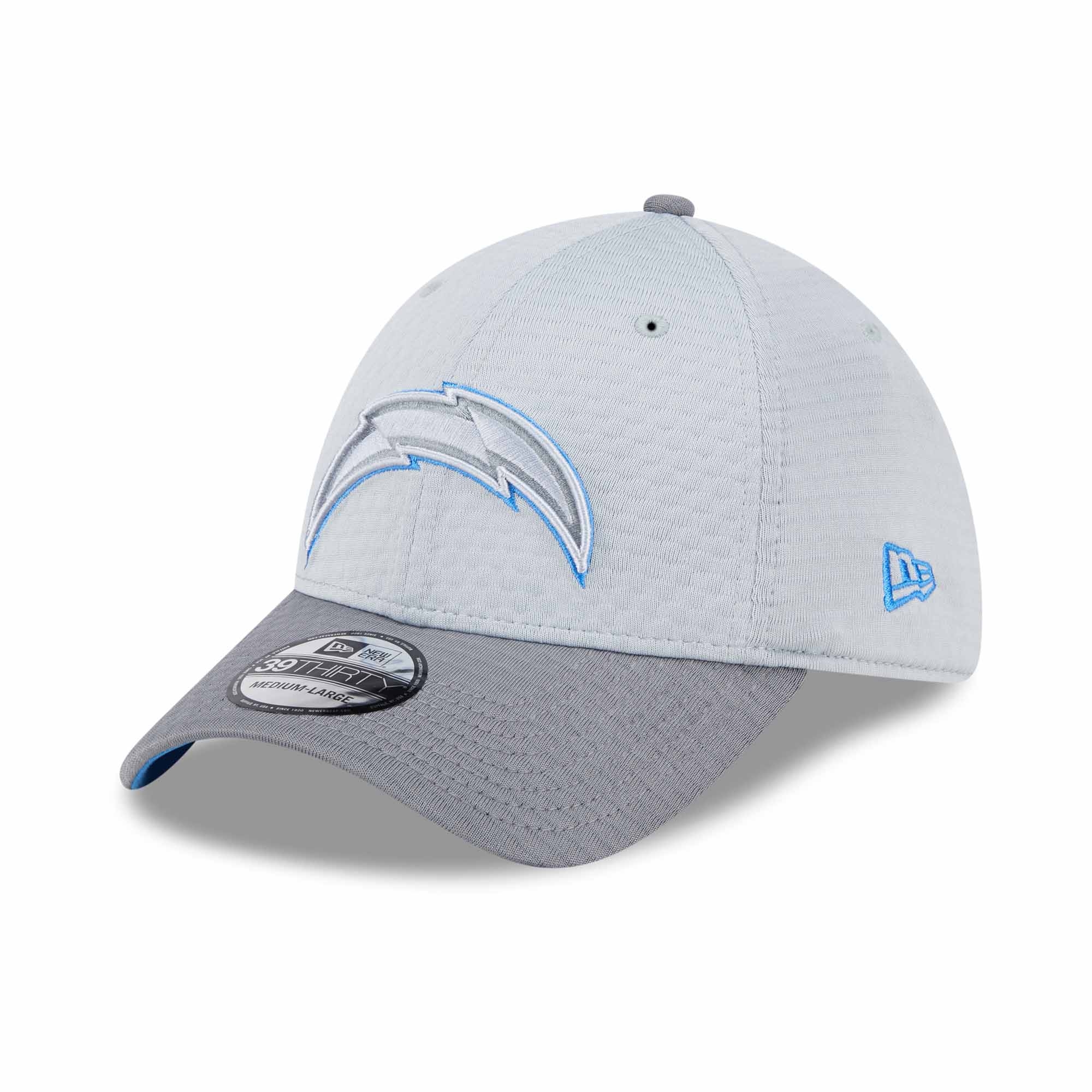 Los Angeles Chargers 2024 NFL Training Camp New Era 39THIRTY Flex Cap Grau