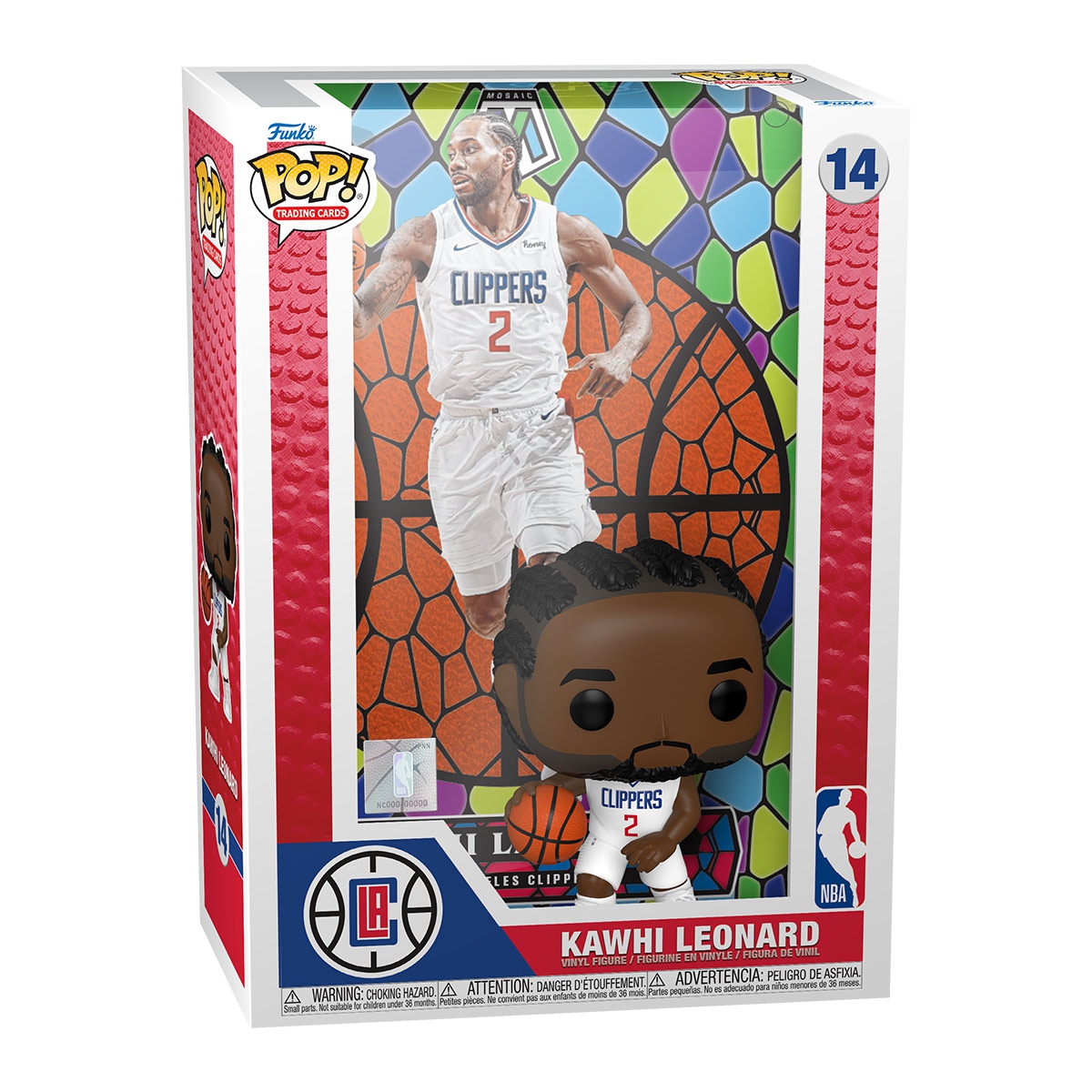 Funko POP! Mosaic Trading Cards #14 Kawhi Leonard Los Angeles Clippers NBA Figur
