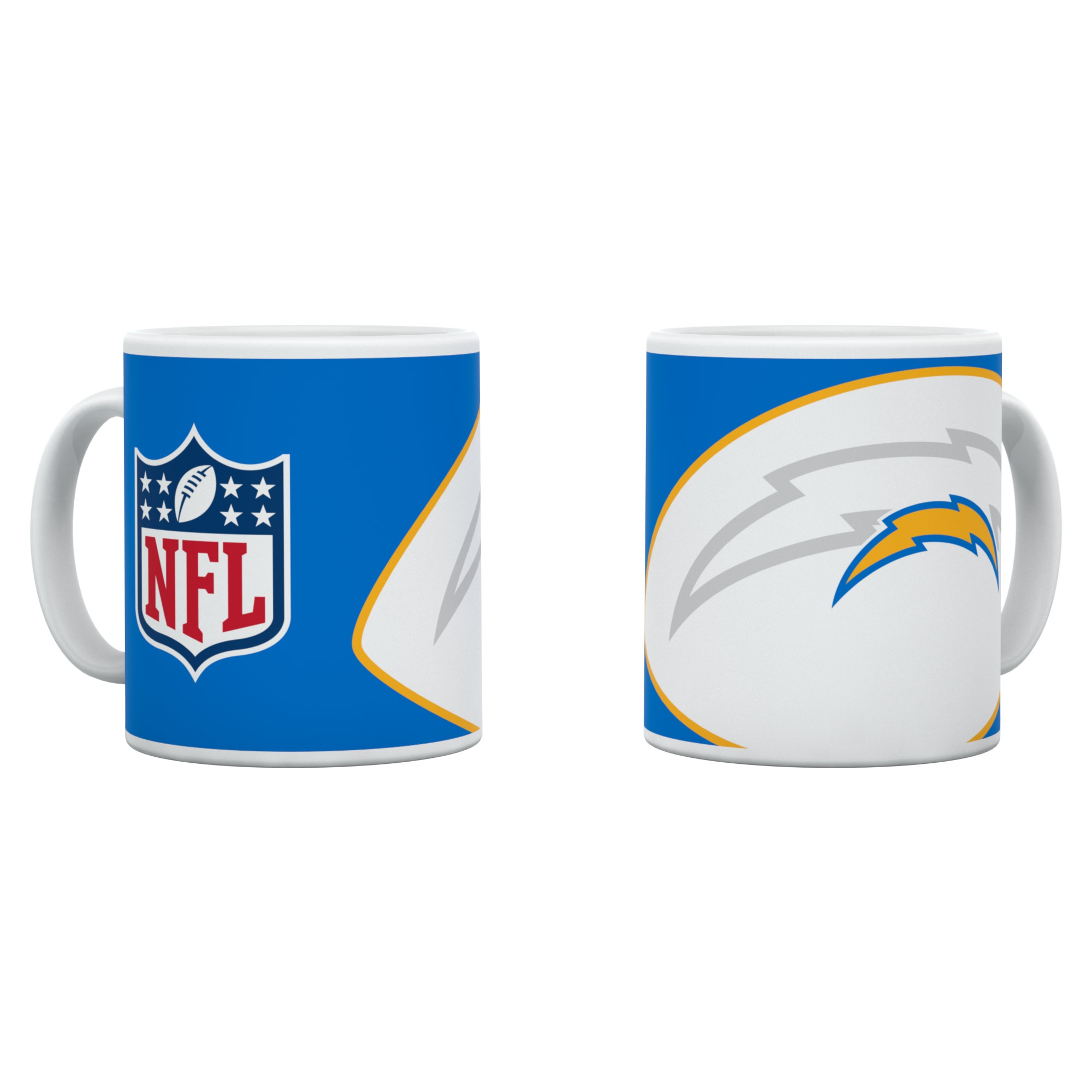 Los Angeles Chargers Shadow Logo & Shield NFL Becher (330 ml)