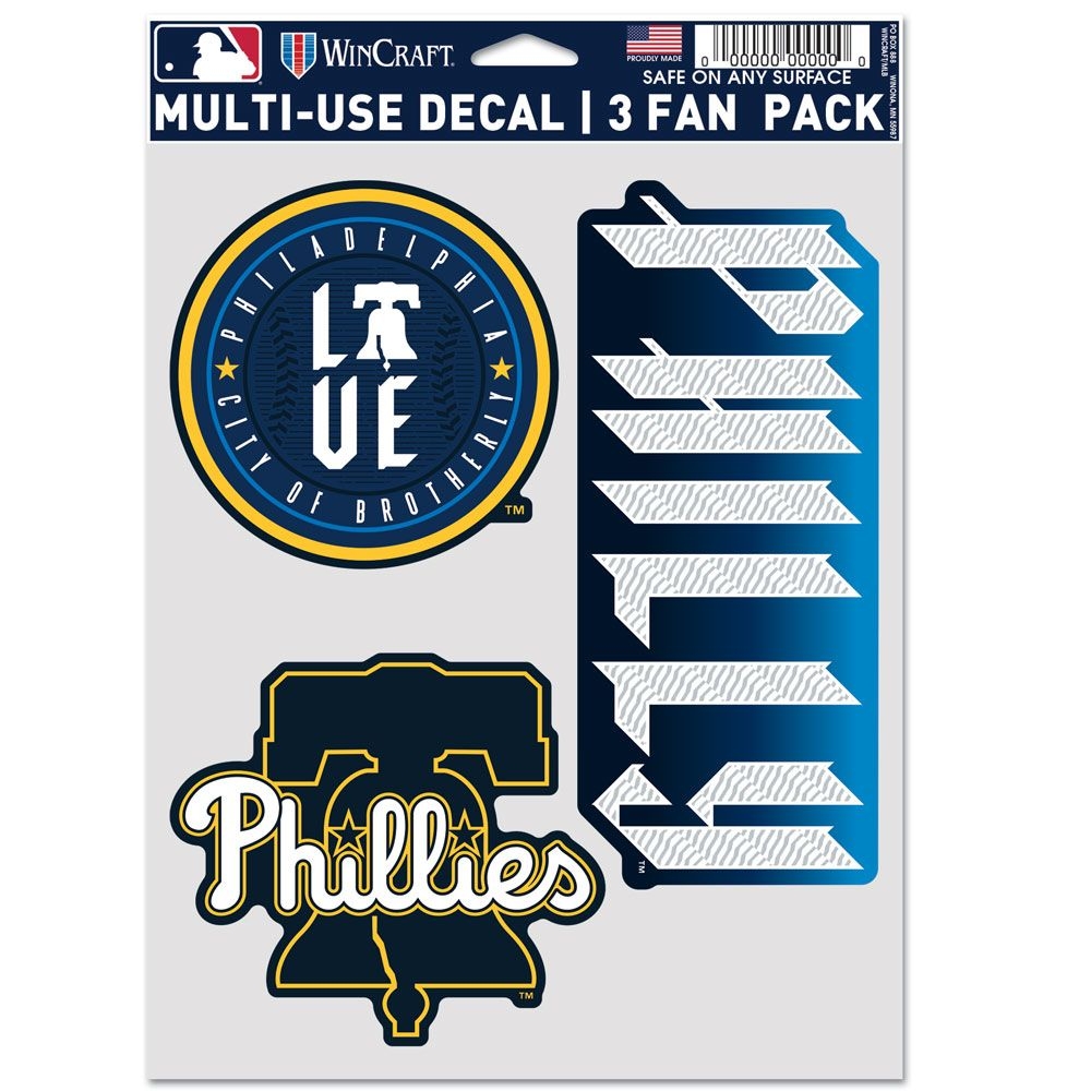 Philadelphia Phillies City Connect Multi-Use MLB Aufkleber-Set (3 Stk.)