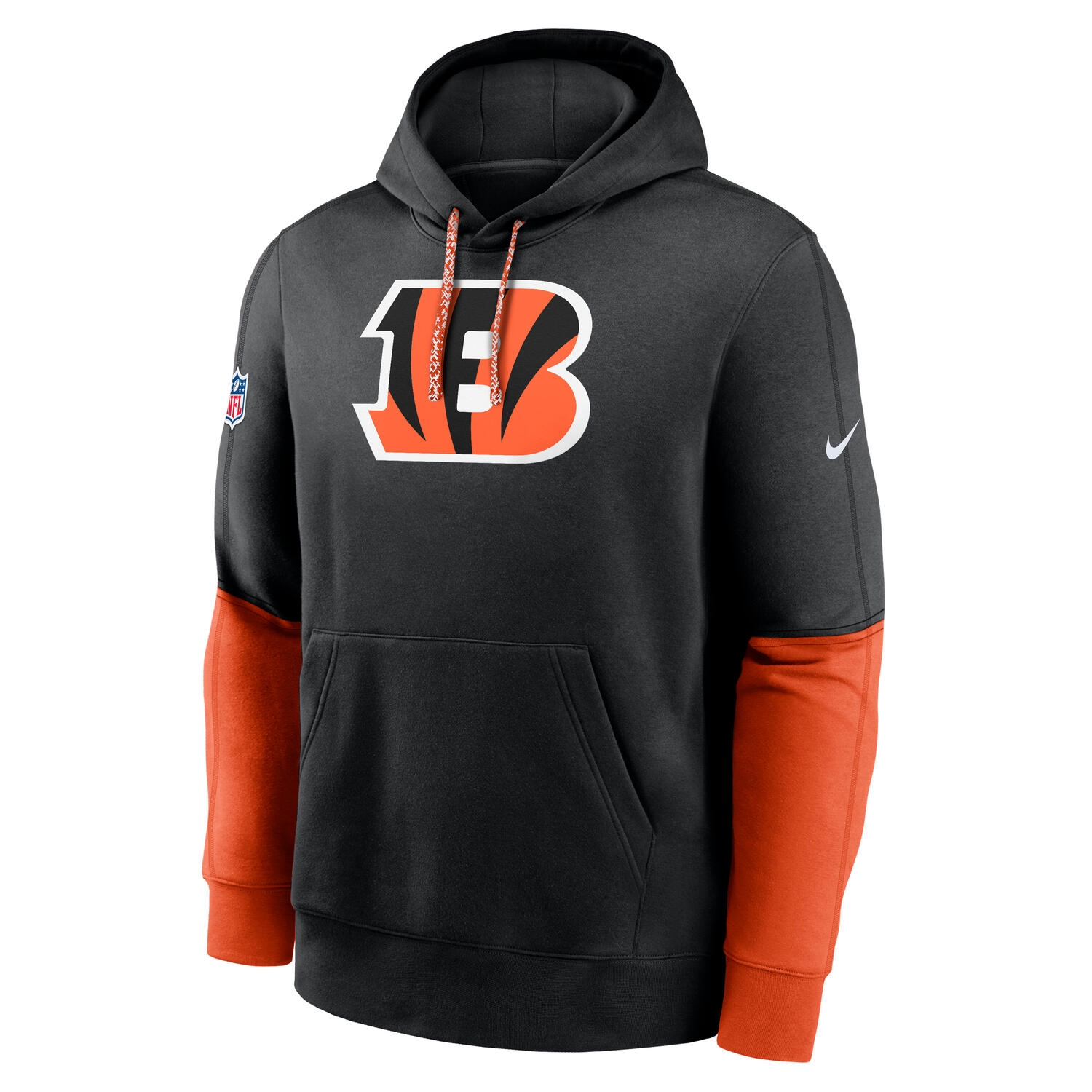 Cincinnati Bengals 2024 NFL Sideline Nike Club Hoodie Schwarz