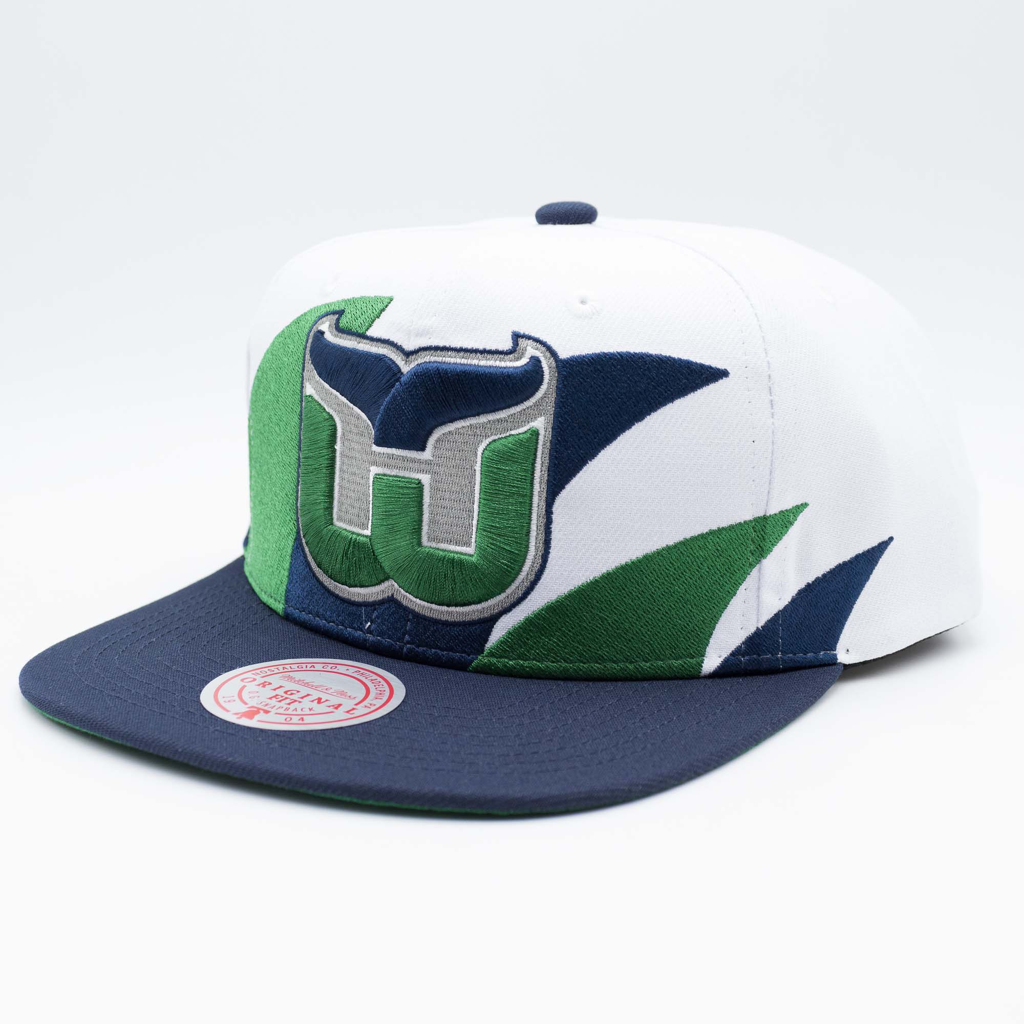 Hartford Whalers Sharktooth 2-Tone Mitchell & Ness Snapback NHL Cap