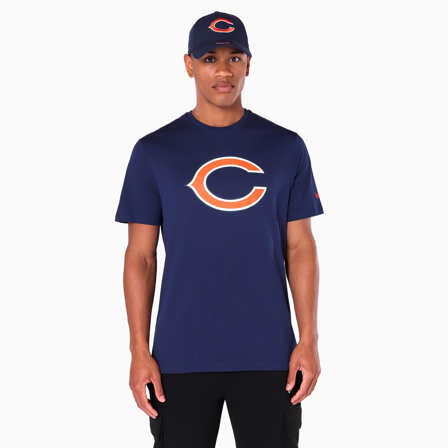 Chicago Bears Team Logo New Era NFL T-Shirt Navy
