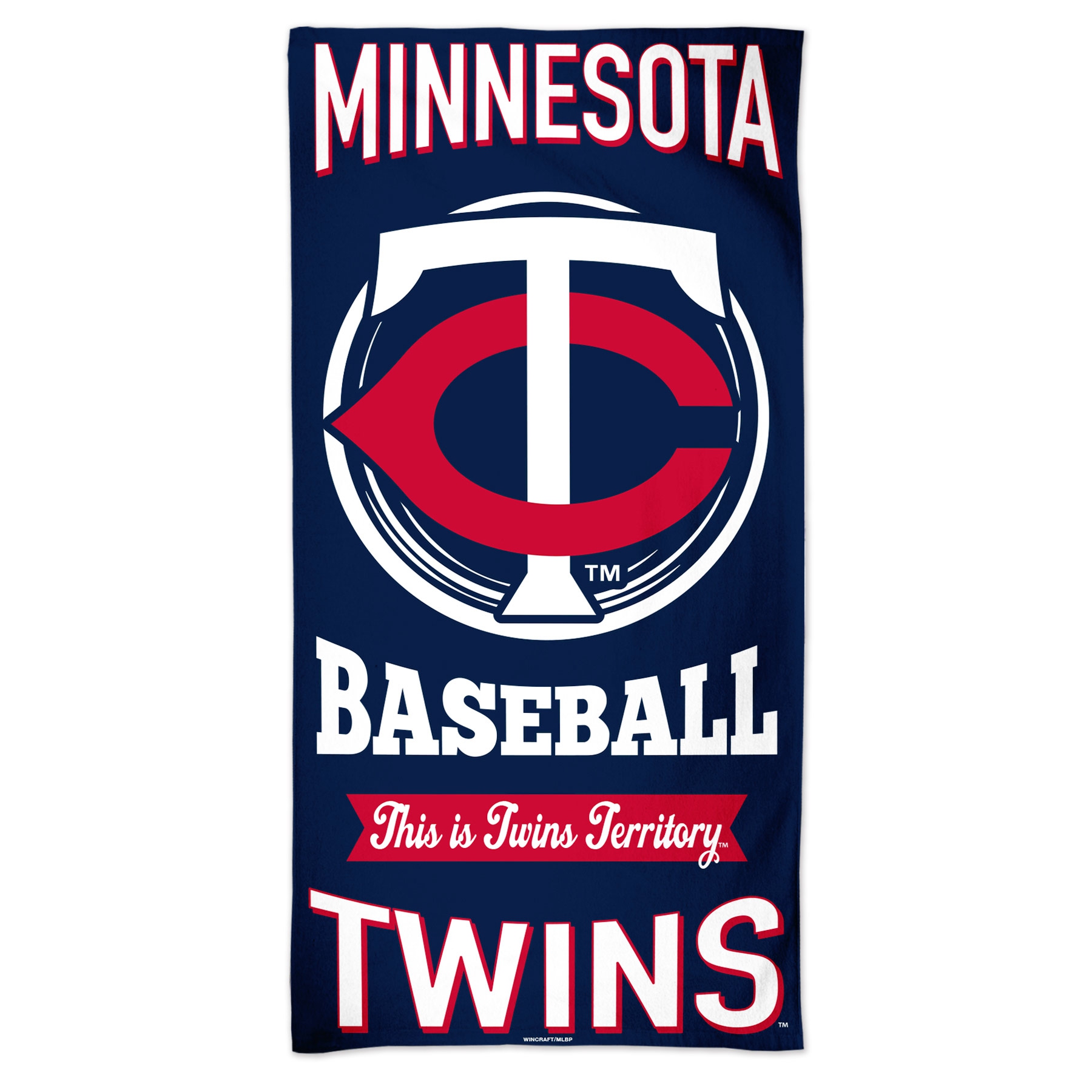 Minnesota Twins Slogan WinCraft MLB Strandtuch