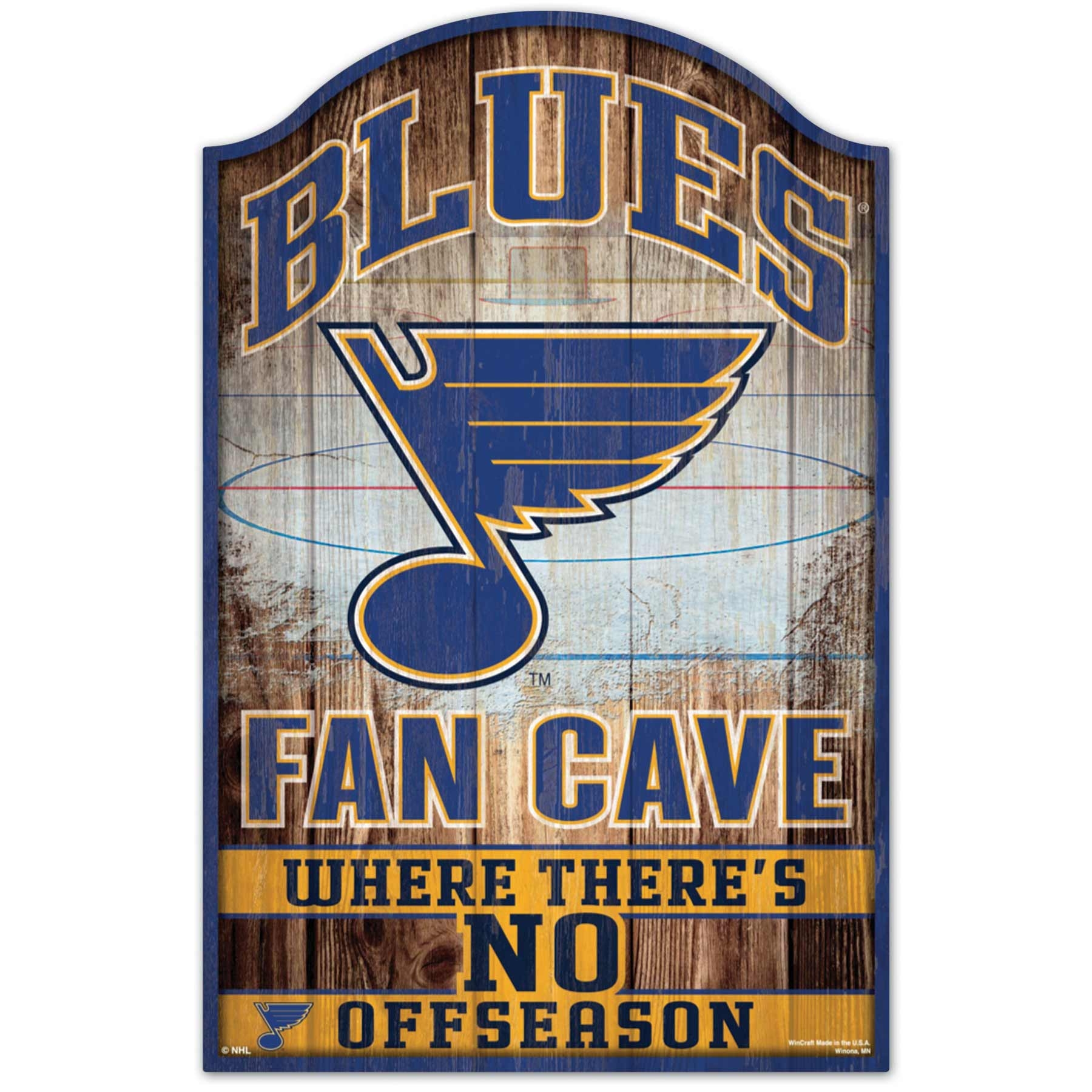 St. Louis Blues WinCraft NHL Fan Cave Wood Sign