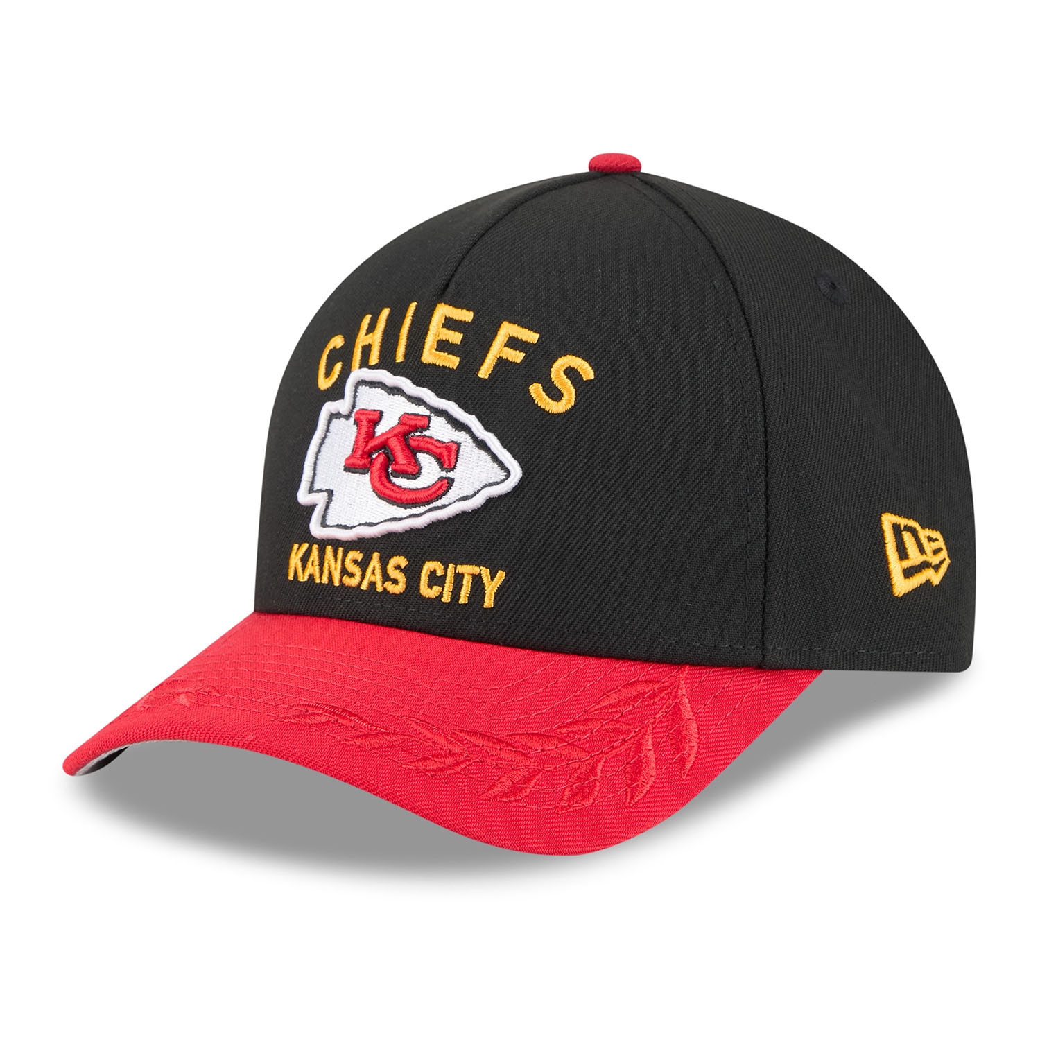 Kansas City Chiefs 2025 NFL Draft 9FORTY M-Crown A-Frame Snapback Cap Schwarz