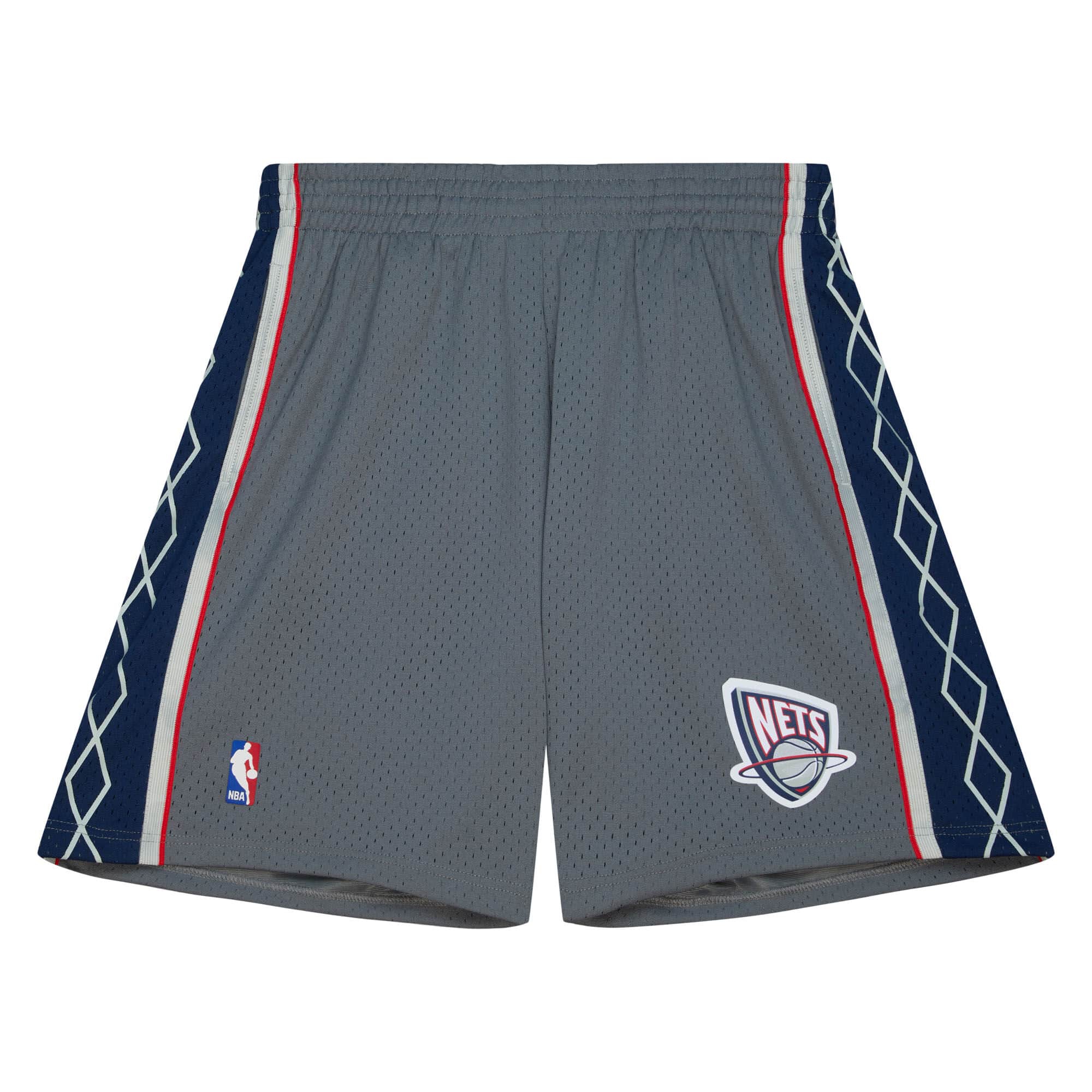 New Jersey Nets 2004-05 Mitchell & Ness Swingman Alternate NBA Shorts Grau