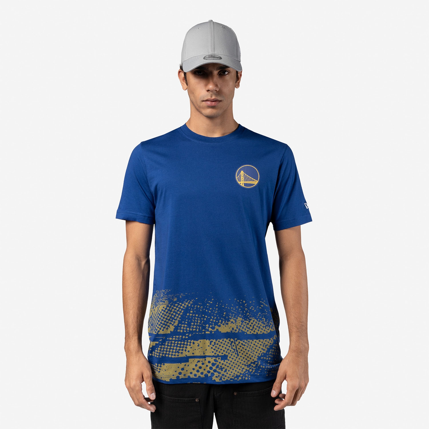 Golden State Warriors 2024 NBA Tip-Off New Era T-Shirt Blue