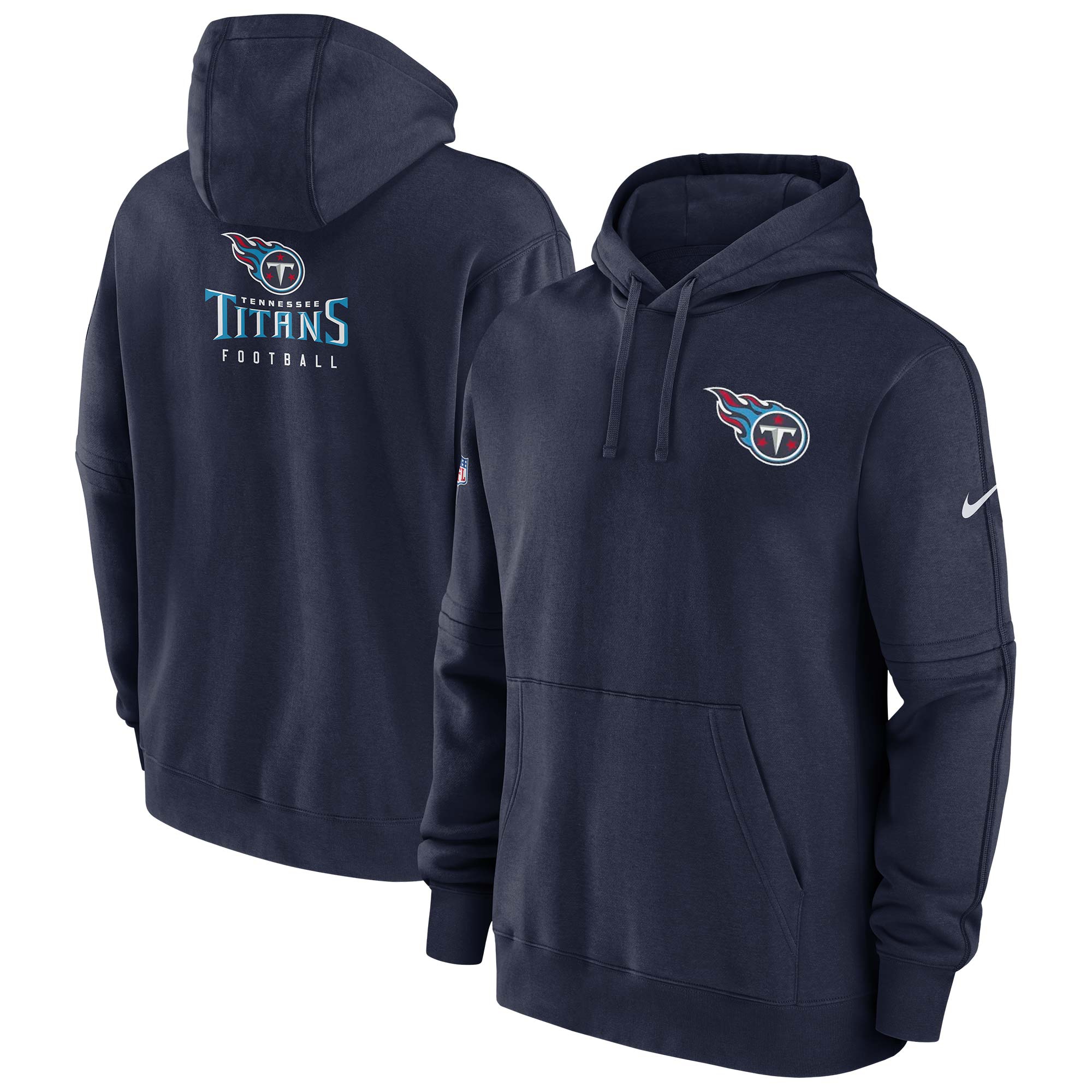 Tennessee Titans 2023 NFL Sideline Nike Club Hoodie Navy
