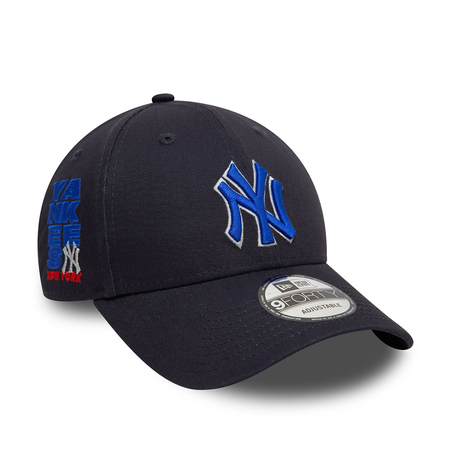 New York Yankees Side Patch New Era 9FORTY MLB Cap Navy