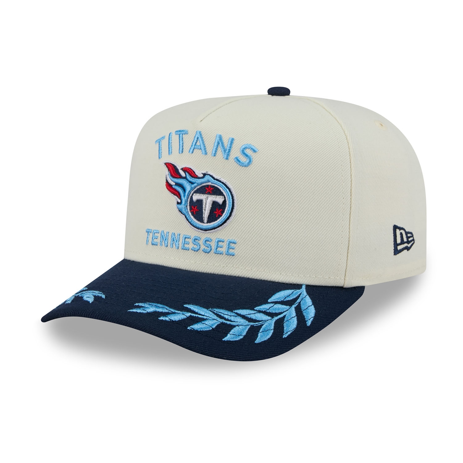 Tennessee Titans 2025 NFL Draft 9FIFTY A-Frame Snapback Cap Cream