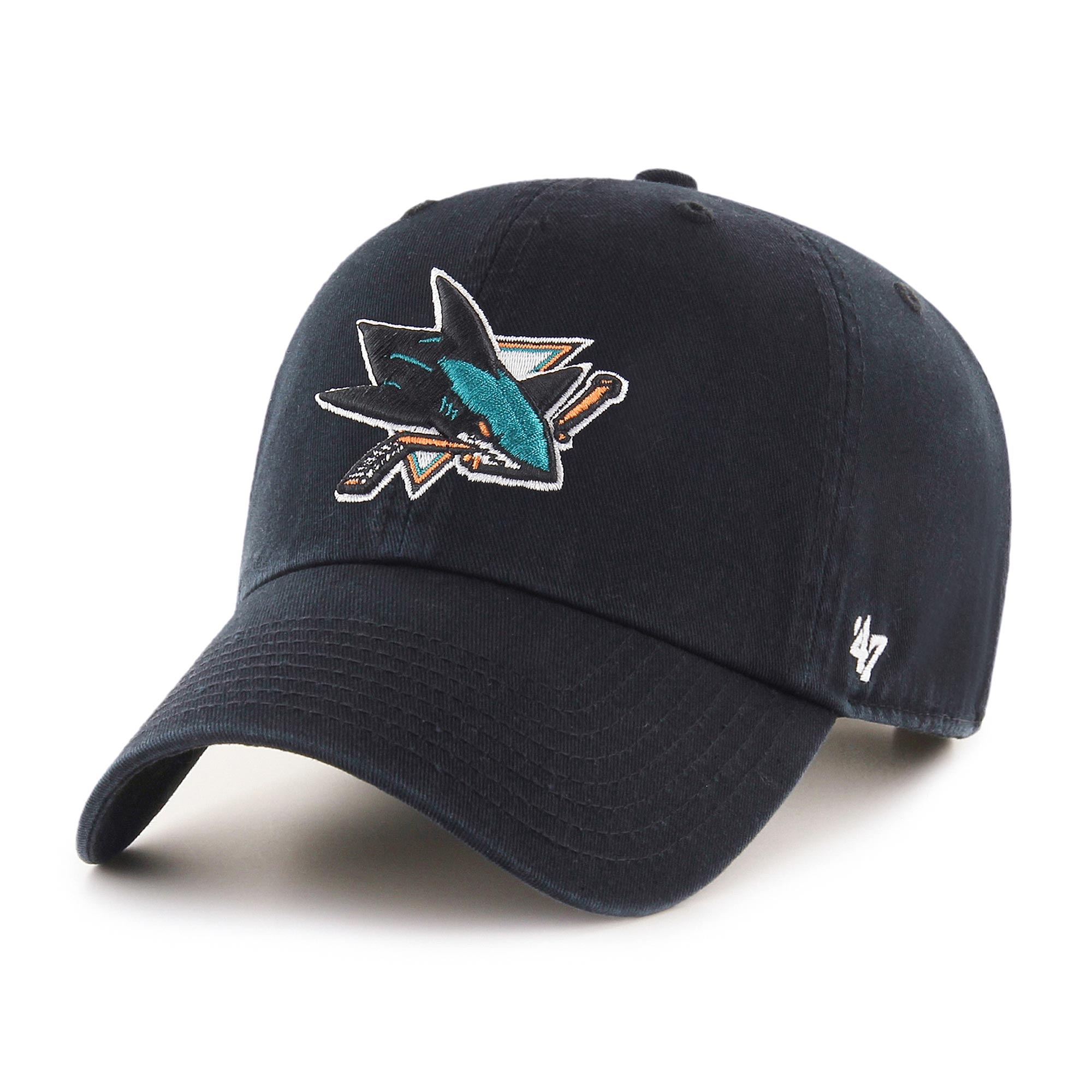 San Jose Sharks '47 Clean Up Adjustable NHL Cap Black