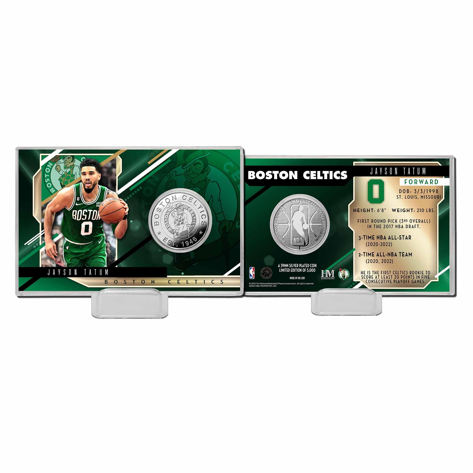 Jayson Tatum Boston Celtics NBA Silver Coin Card