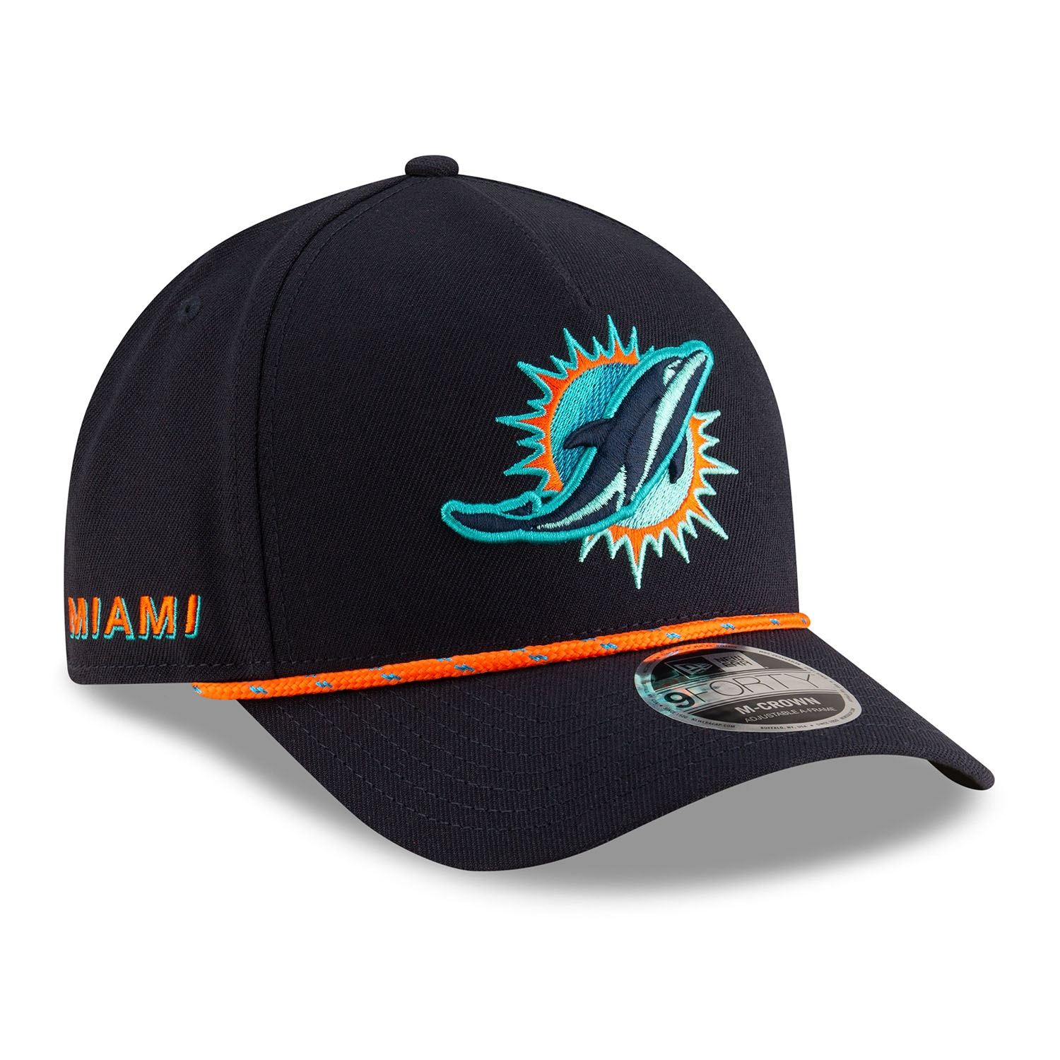 Miami Dolphins 2025 Rivalries 9FORTY M-Crown Snapback Cap Navy