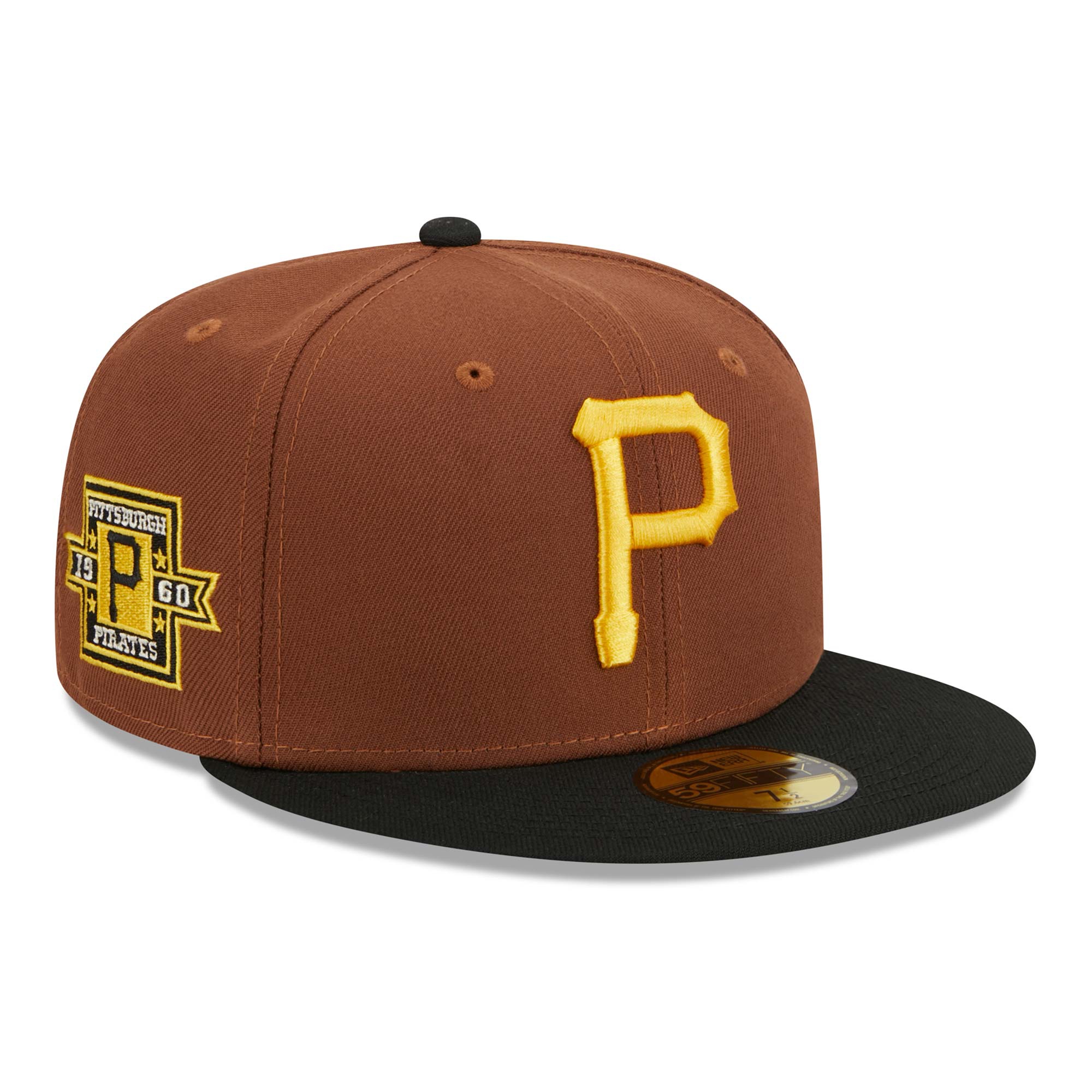 Pittsburgh Pirates Harvest New Era 59FIFTY Fitted MLB Cap Braun