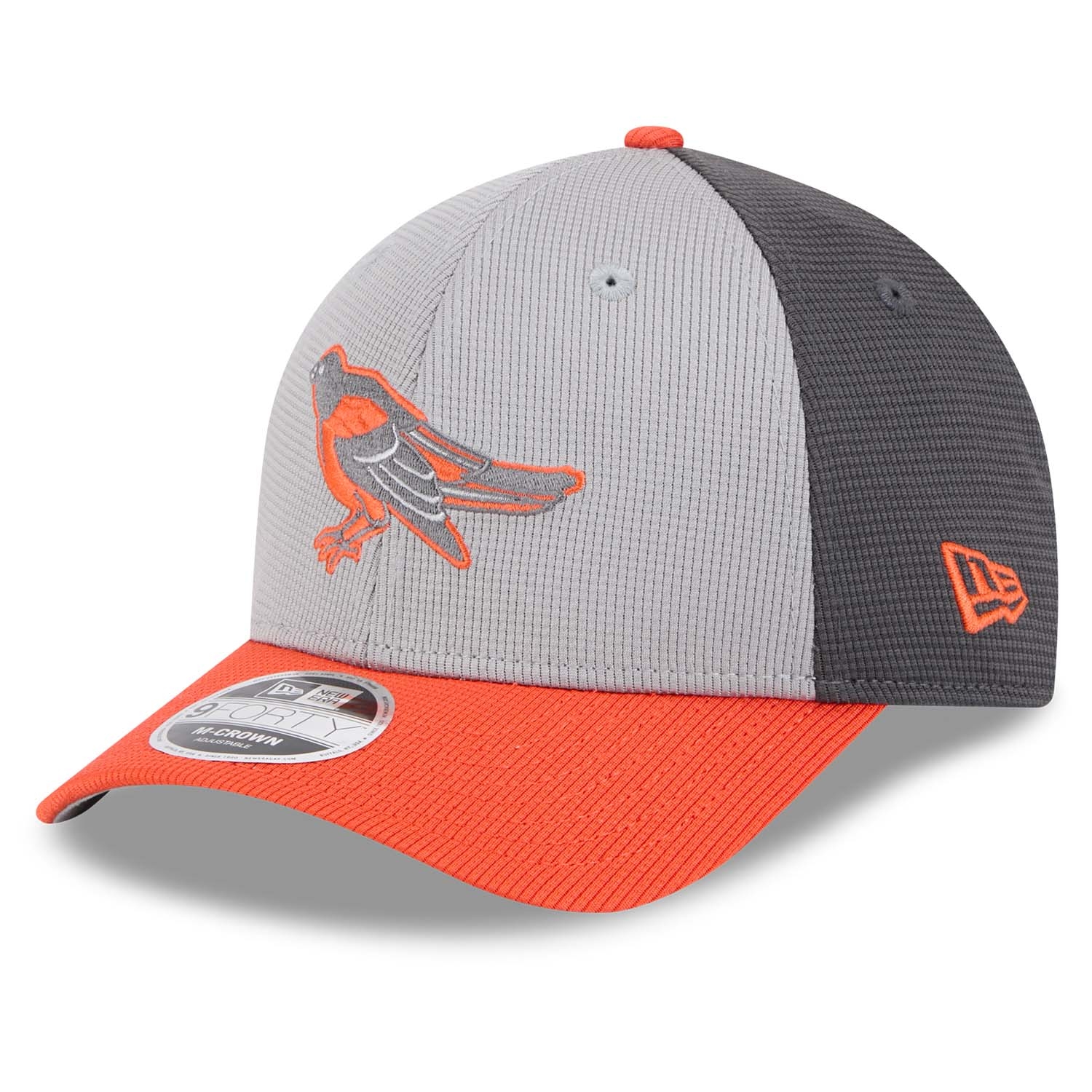 Baltimore Orioles Colorway 2025 MLB Batting Practice 9FORTY M-Crown Snapback Cap Grau