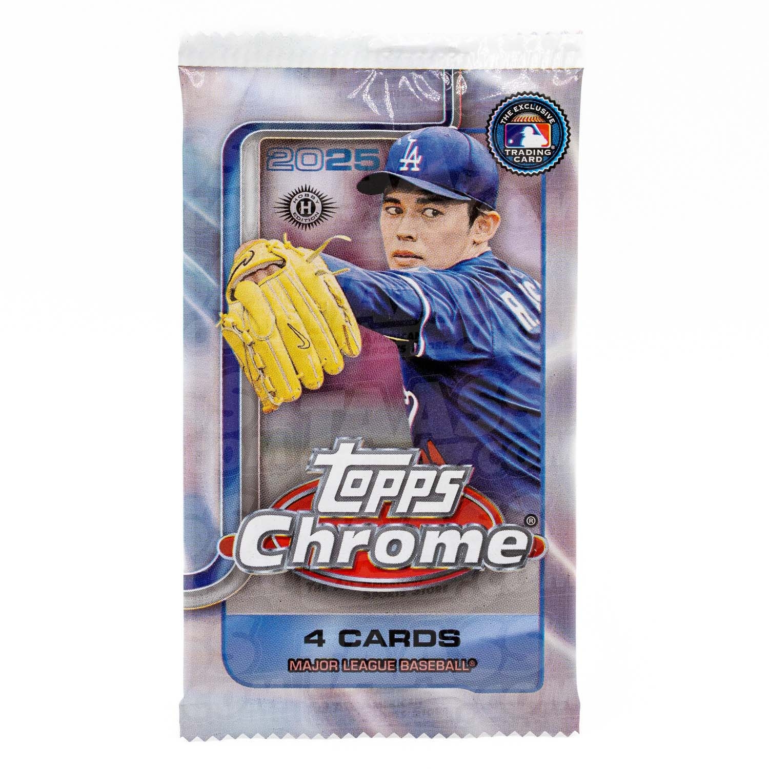 2025 Topps Chrome Baseball MLB Hobby Pack