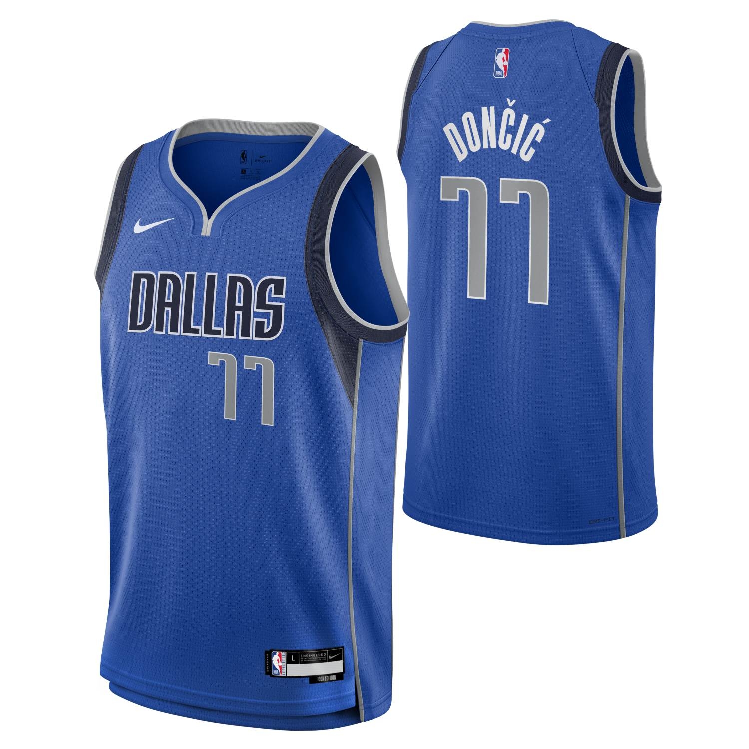 Luka Doncic #77 Dallas Mavericks Nike Swingman NBA Trikot Blau (YOUTH)