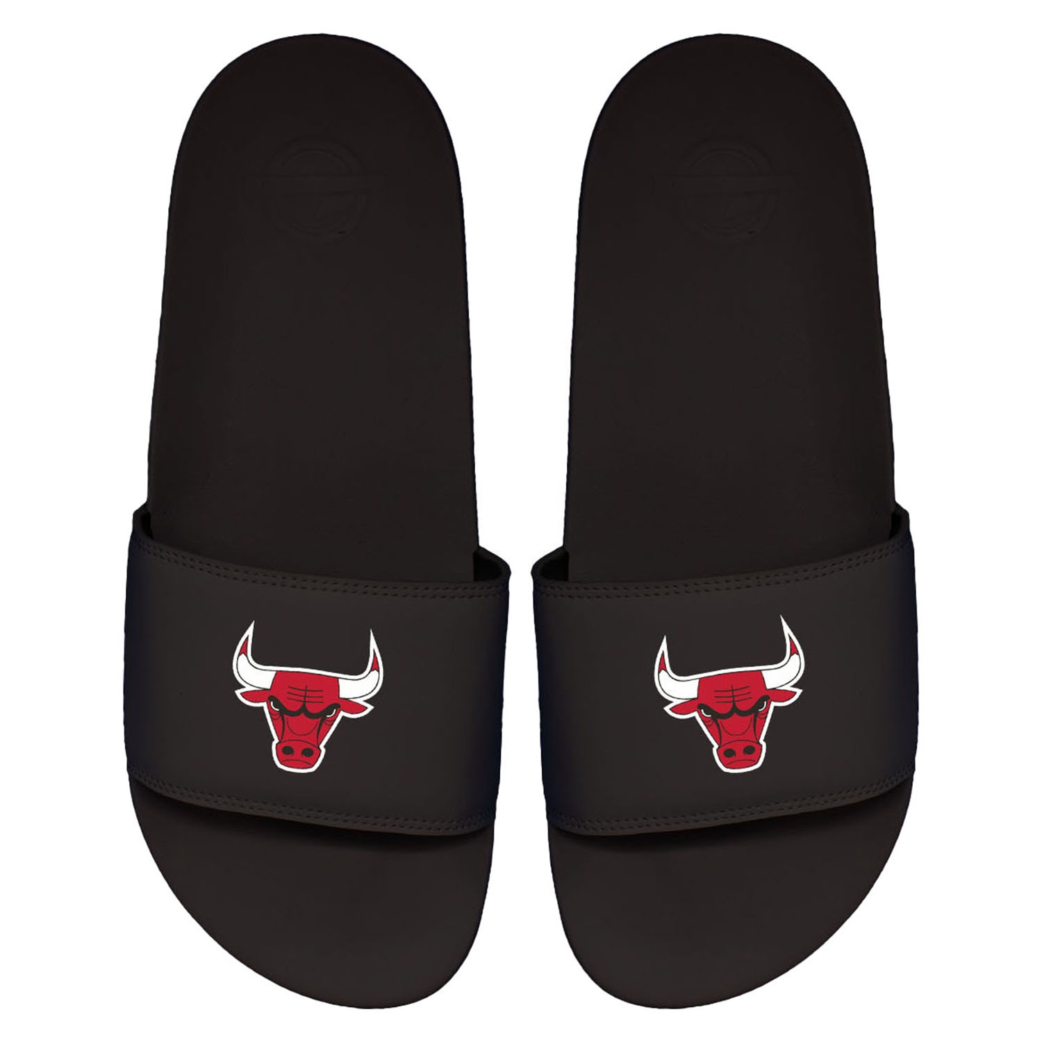 Chicago Bulls Primary Logo ISlide NBA Slipper Badelatschen Schwarz