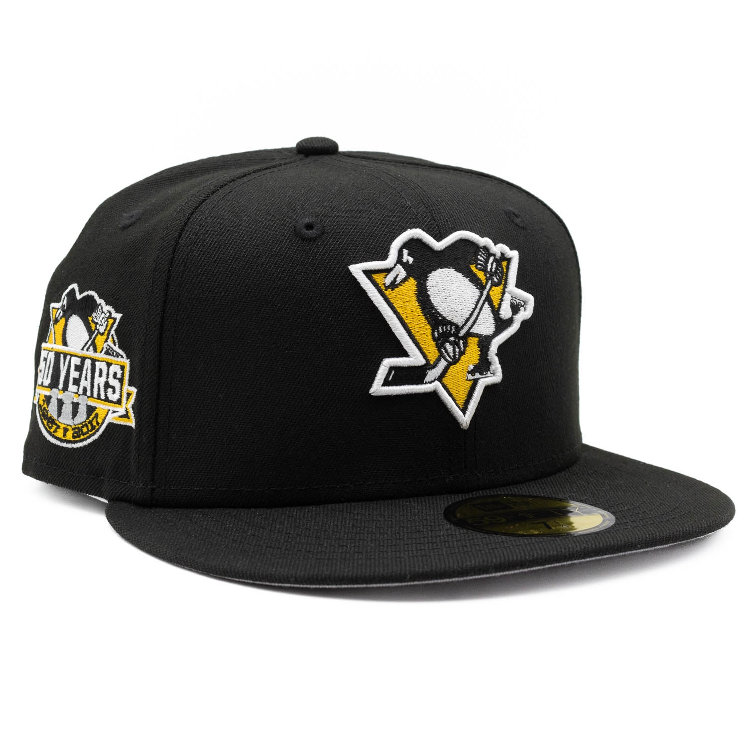 Pittsburgh Penguins 50 Years New Era 59FIFTY Fitted NHL Cap Black