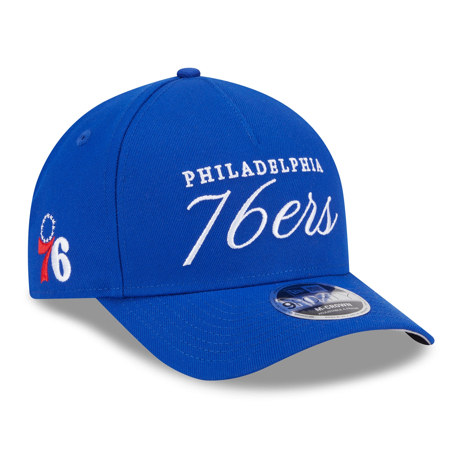Philadelphia 76ers 2025 NBA Draft 9FORTY M-Crown A-Frame Snapback Cap Blau