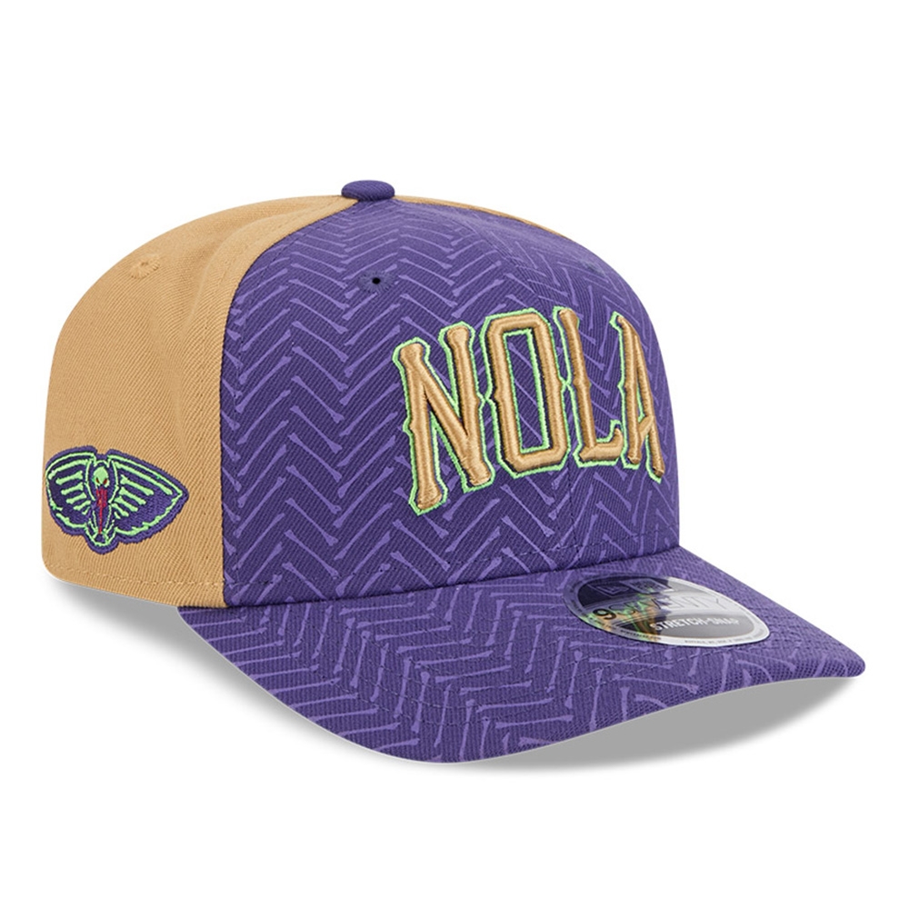 New Orleans Pelicans 2024 NBA City Edition New Era Stretch-Snap 9SEVENTY Cap