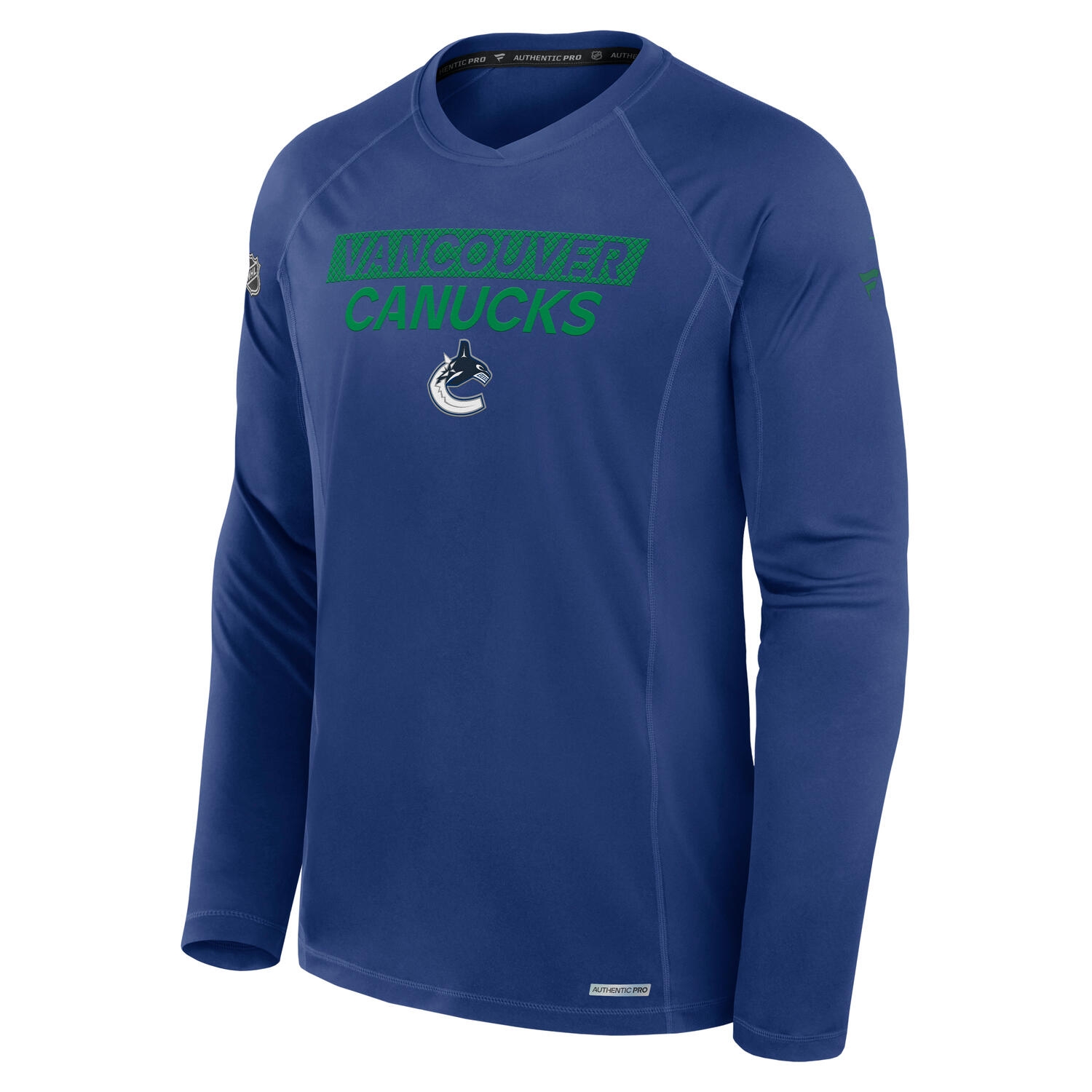 Vancouver Canucks 2024/25 Authentic Pro Rink Tech NHL Long Sleeve Blue