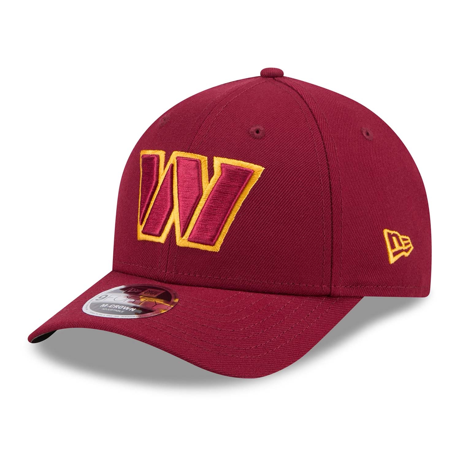 Washington Commanders NFL Team Logo New Era 9FORTY M-Crown Snapback Cap Burgunder