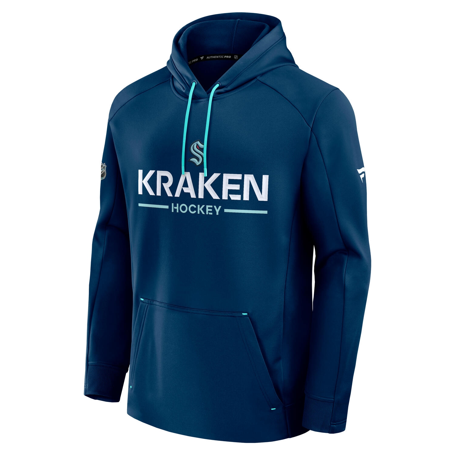 Seattle Kraken 2024/25 Authentic Pro Rink Tech NHL Hoodie Navy