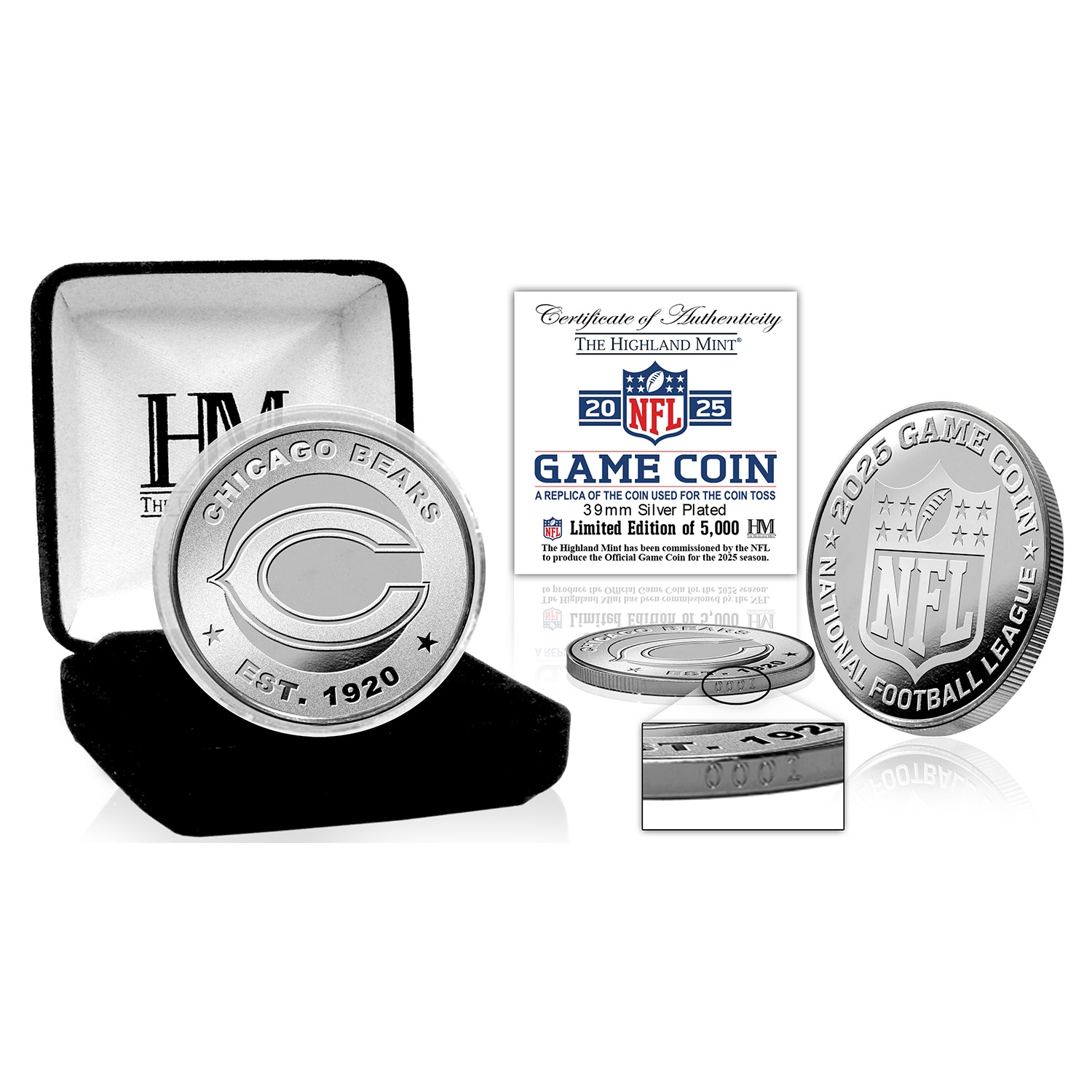 Chicago Bears 2025 NFL Game Coin