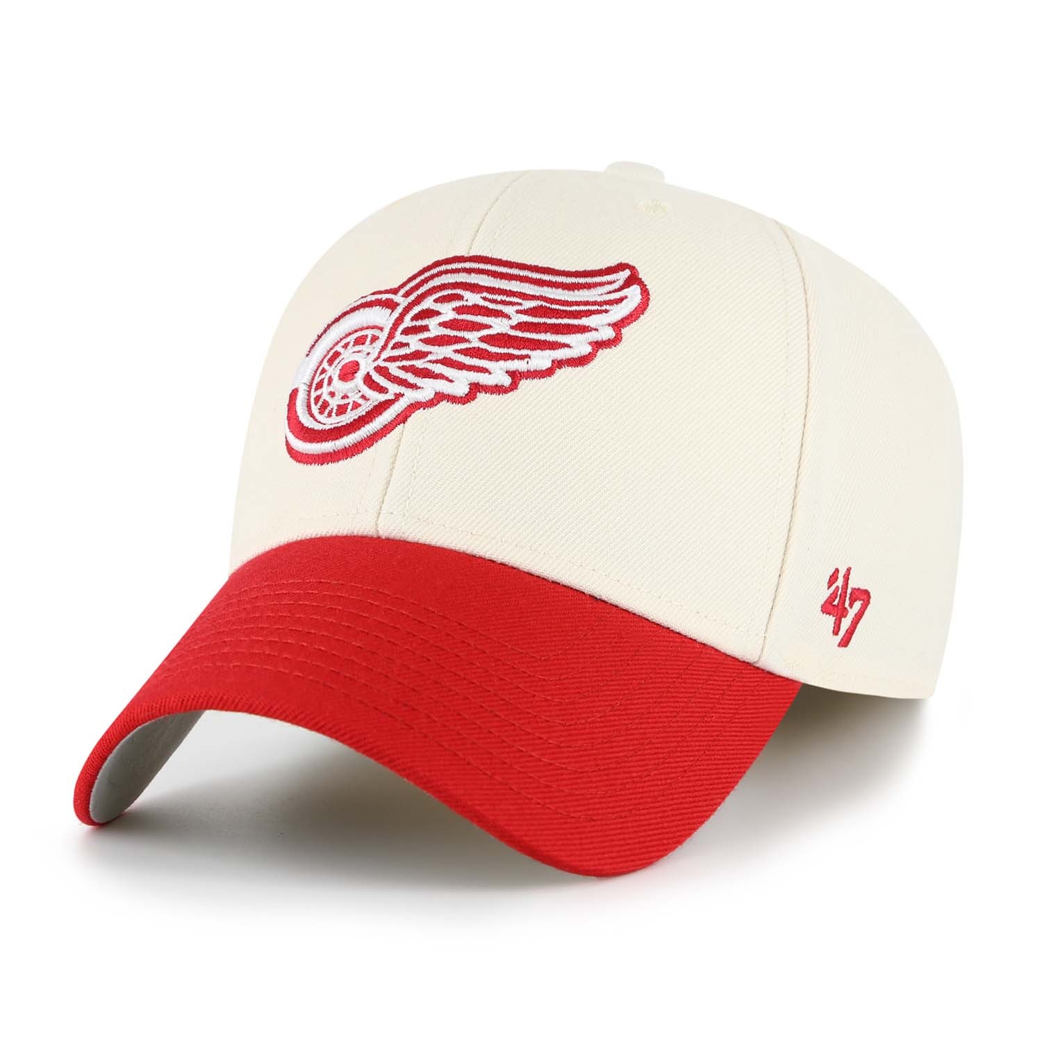 Detroit Red Wings '47 MVP 2-Tone NHL Cap Natural/Red
