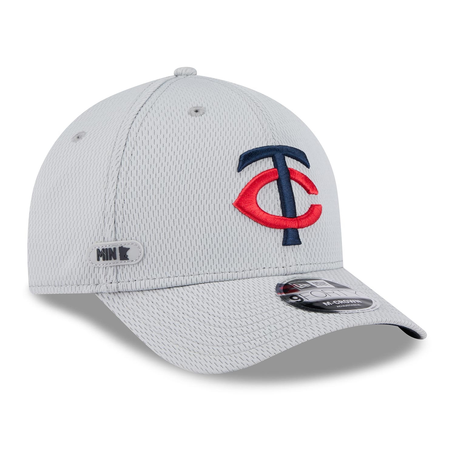 Minnesota Twins 2025 MLB Clubhouse 9FORTY M-Crown Snapback Cap Grau