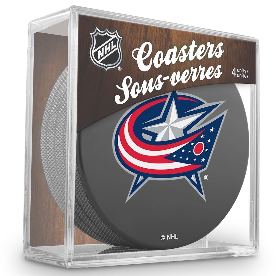 Columbus Blue Jackets NHL Puck Coasters (Set of 4)