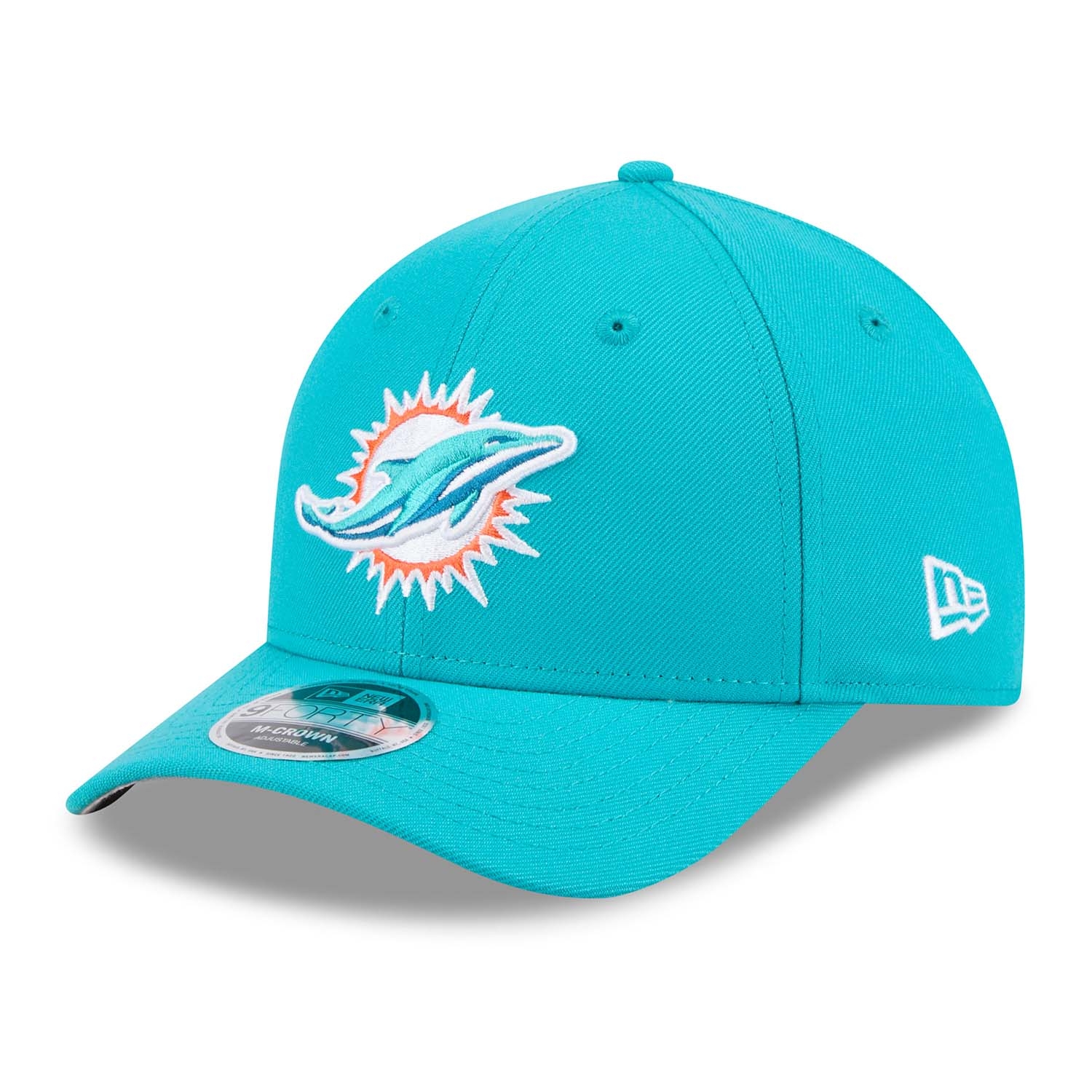 Miami Dolphins NFL Team Logo New Era 9FORTY M-Crown Snapback Cap Aqua