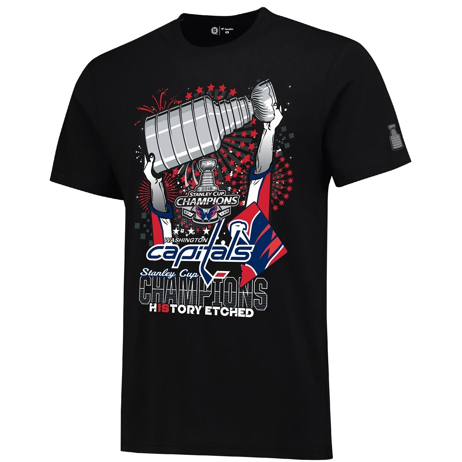 Washington Capitals 2018 Stanley Cup Champs Red Rising NHL T-Shirt