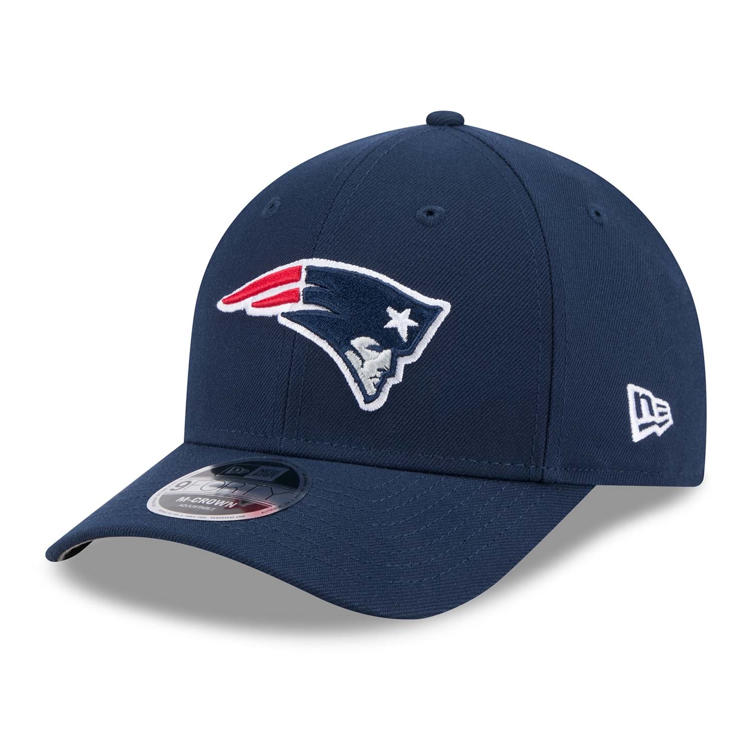 New England Patriots NFL Team Logo New Era 9FORTY M-Crown Snapback Cap Navy
