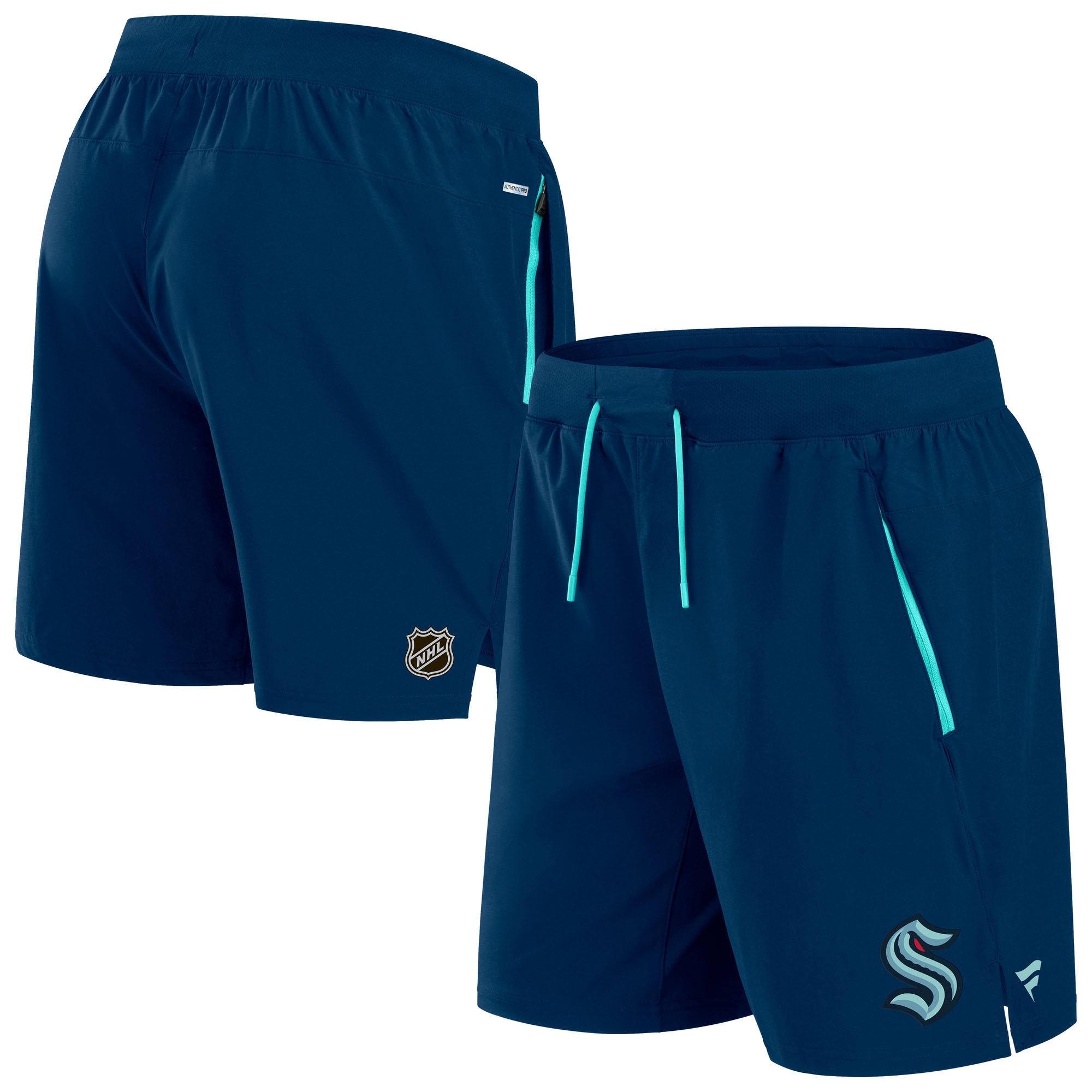 Seattle Kraken 2024/25 Authentic Pro Locker Room NHL Shorts Navy