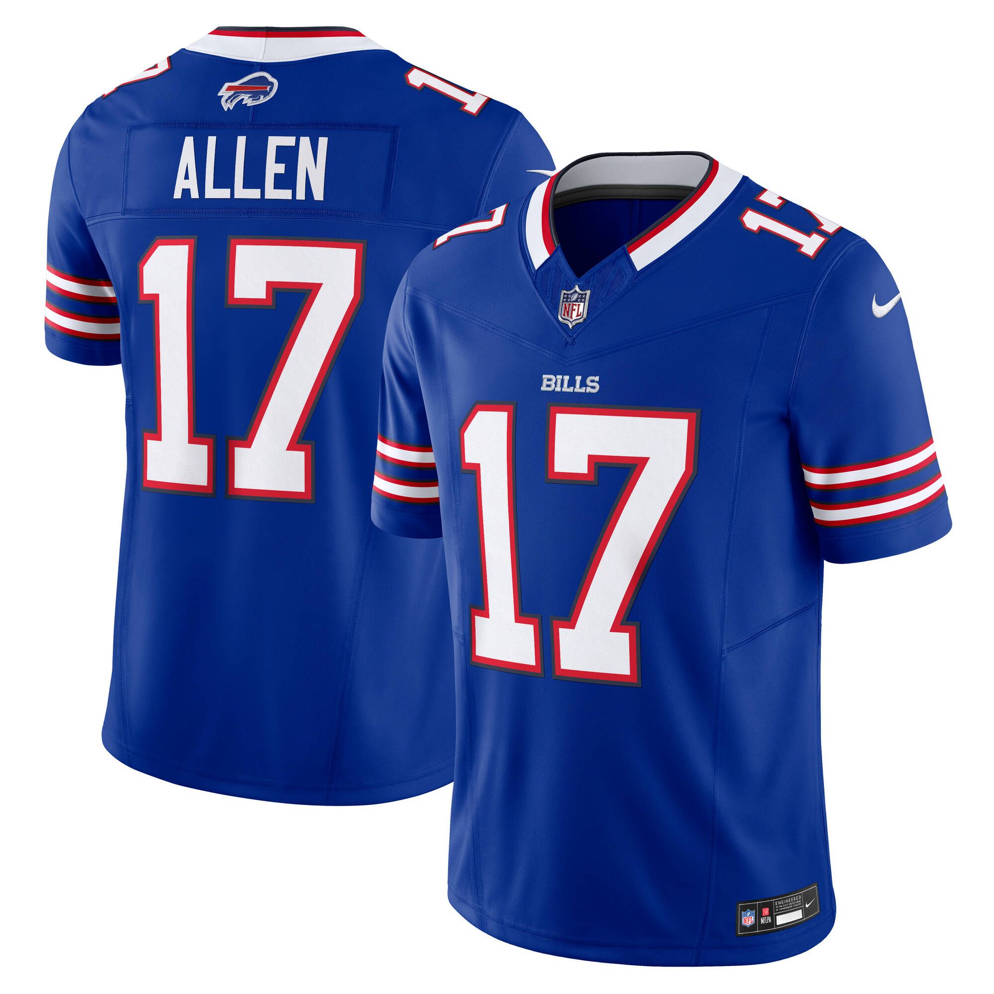 Josh Allen #17 Buffalo Bills Nike Vapor F.U.S.E. Limited NFL Jersey Blue