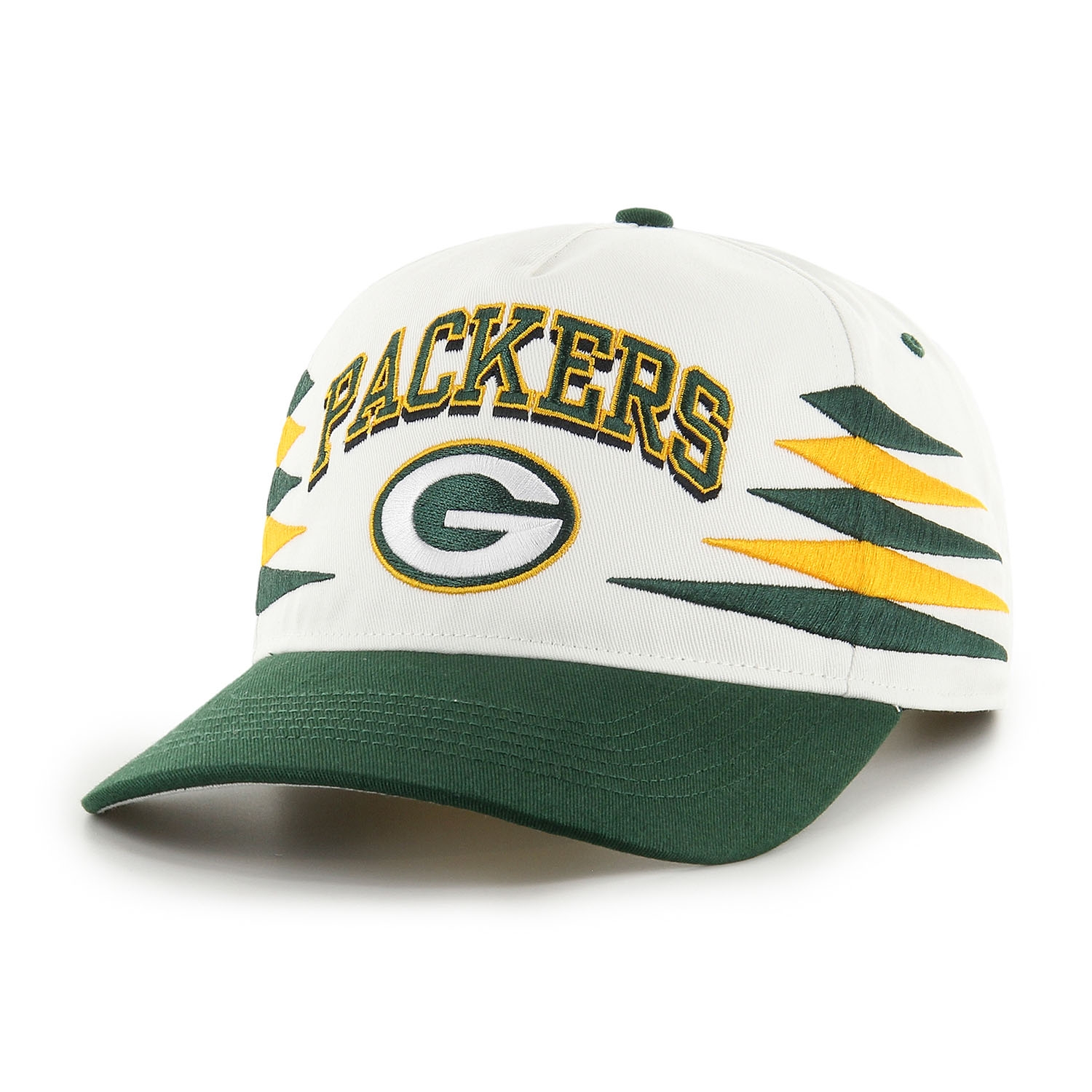Green Bay Packers Diamond Cut '47 Hitch RF Snapback NFL Cap Weiß