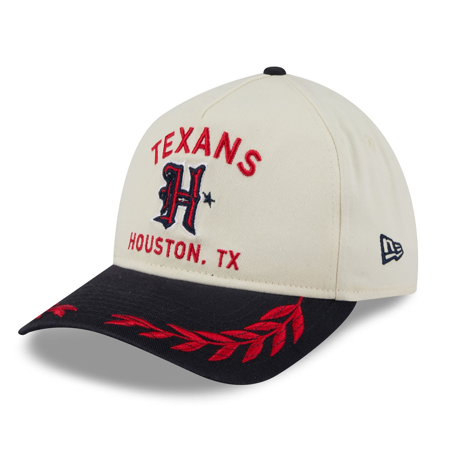 Houston Texans 2025 NFL Draft 9TWENTY A-Frame Adjustable Cap Cream