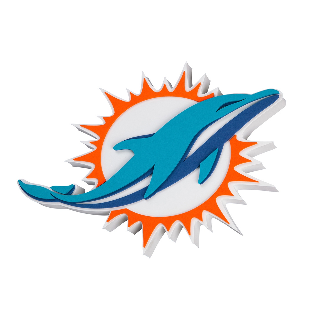 Miami Dolphins NFL 3D Foam Logo Schild