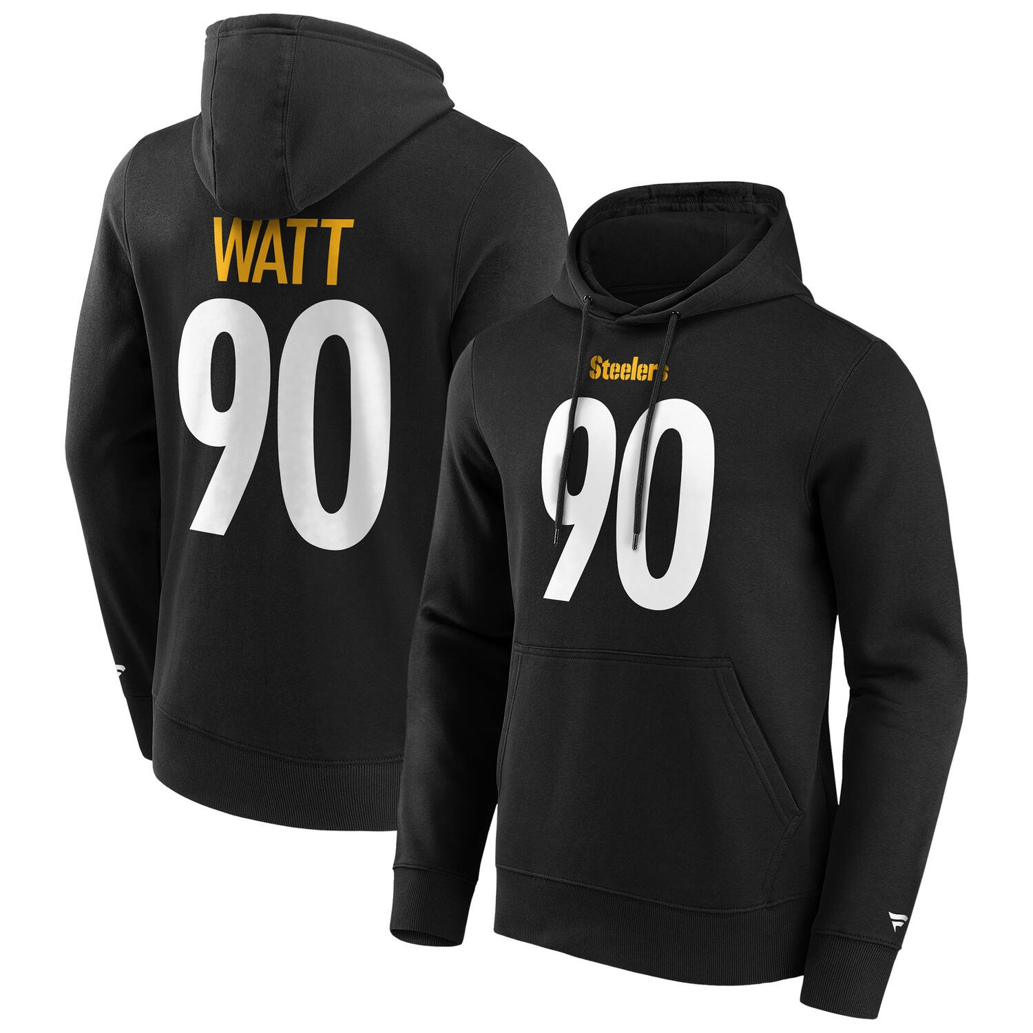 T. J. Watt #90 Pittsburgh Steelers Player NFL Hoodie Schwarz