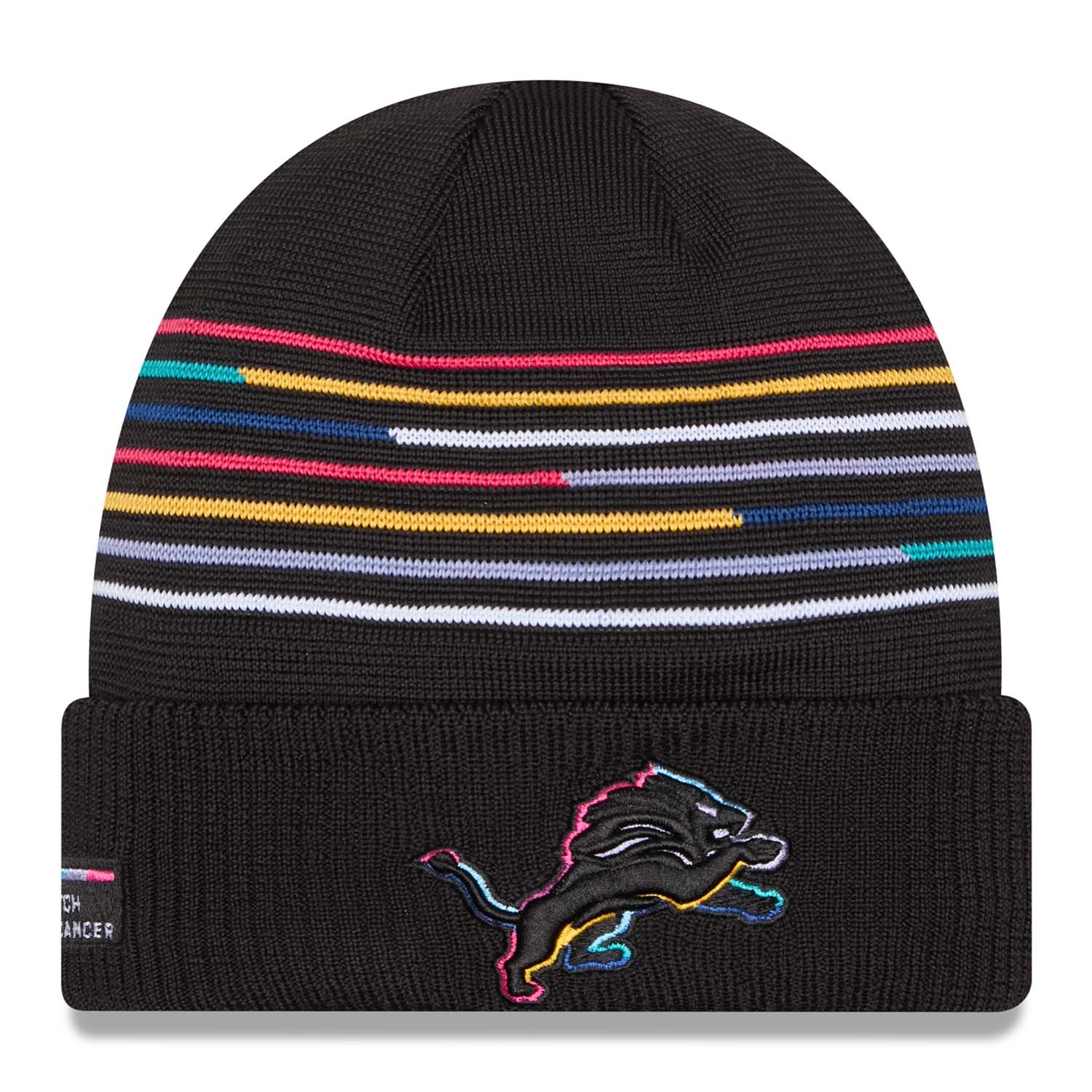 Detroit Lions 2025 NFL Crucial Catch New Era Knit Hat