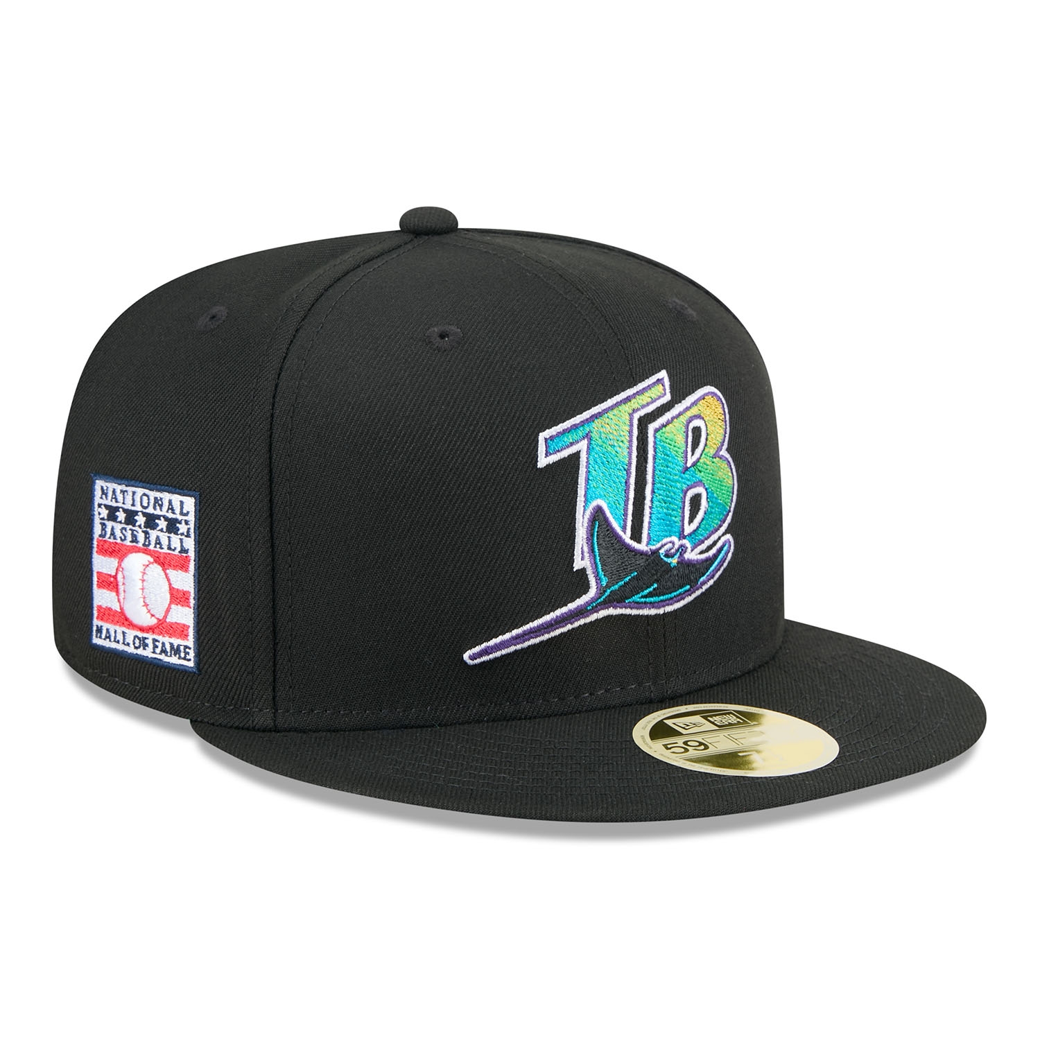 Tampa Bay Rays 2025 MLB Hall of Fame 59FIFTY Fitted Cap Schwarz